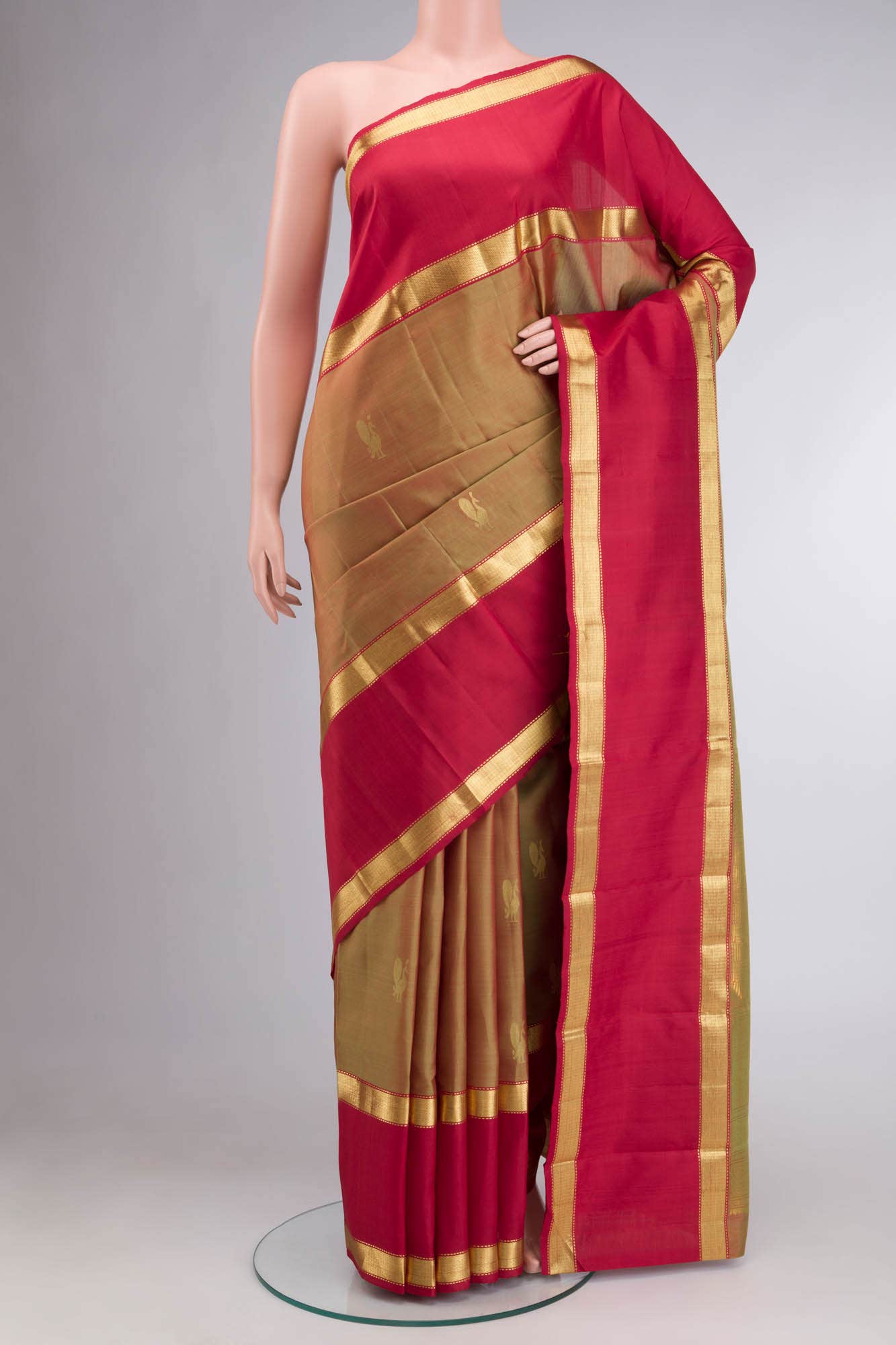 Green Kanchipuram Saree