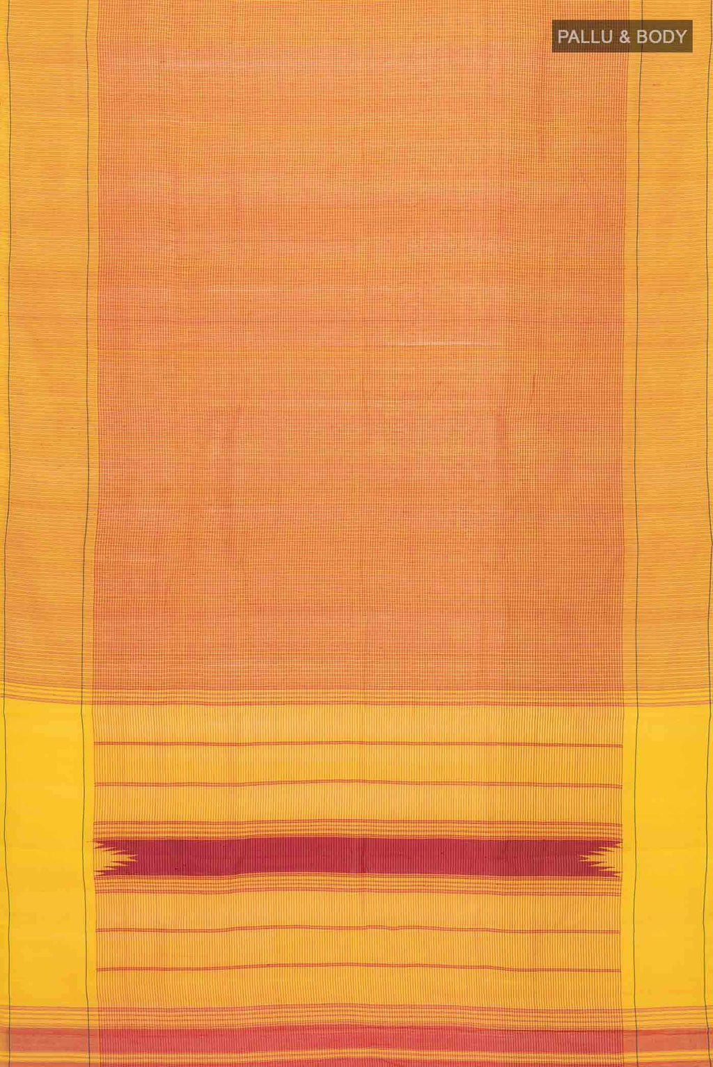 Yellow Kanchi Cotton Saree