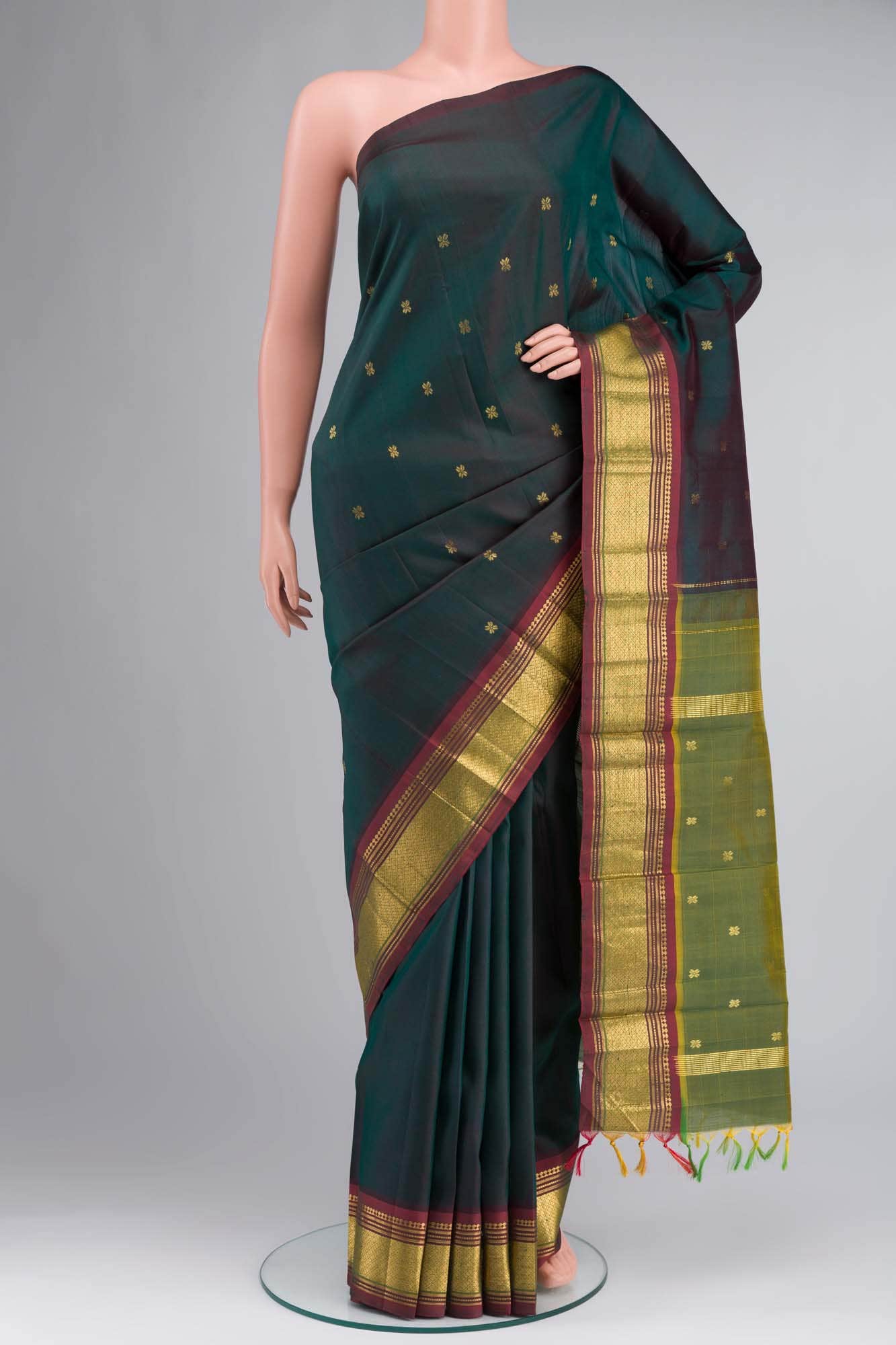 Green Kanchipuram Silk Saree