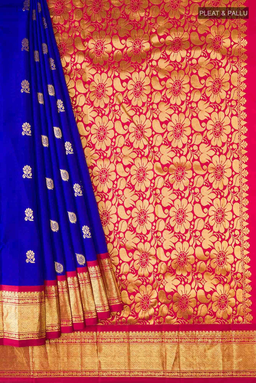 Blue Kanchipuram Silk Saree