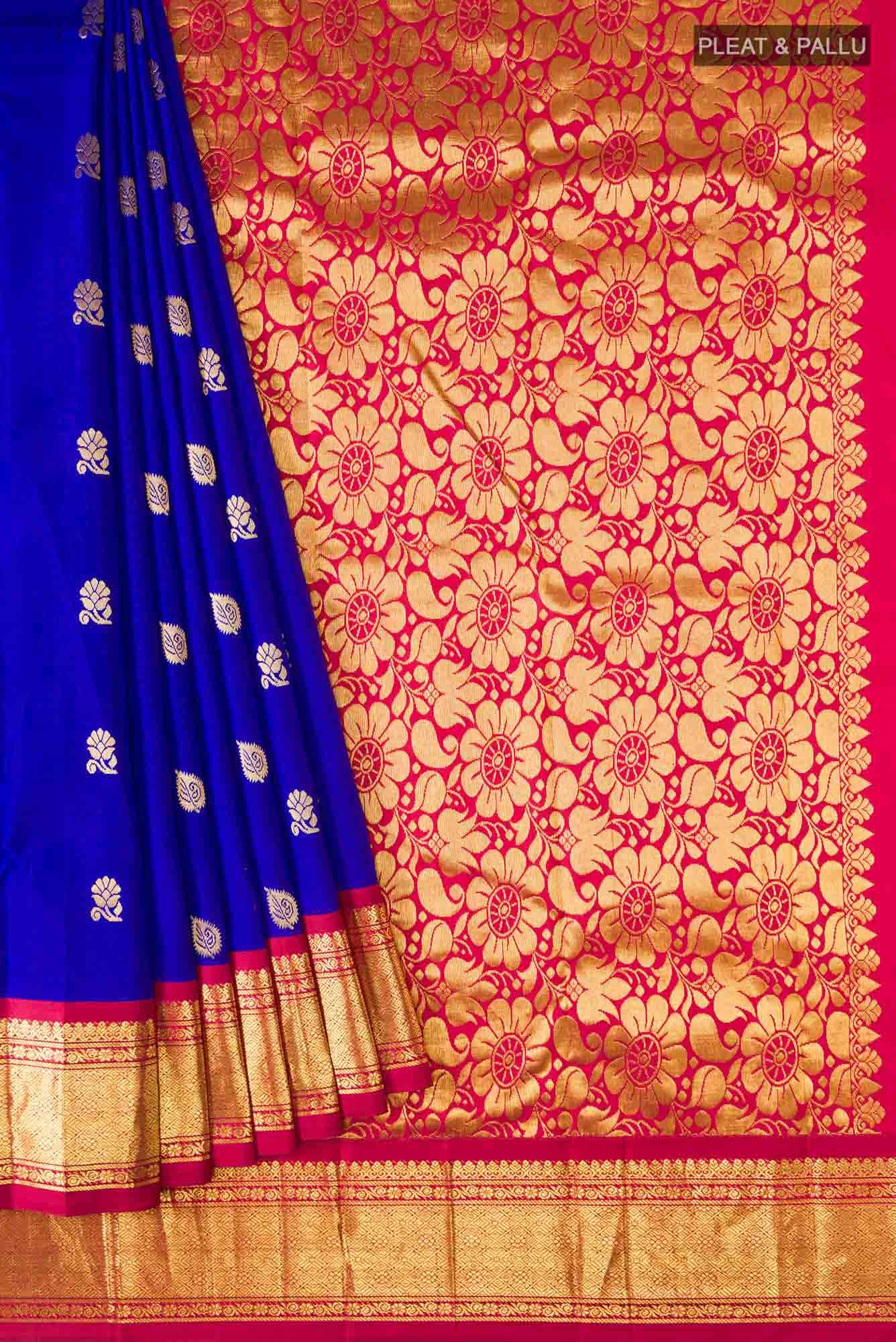Blue Kanchipuram Silk Saree