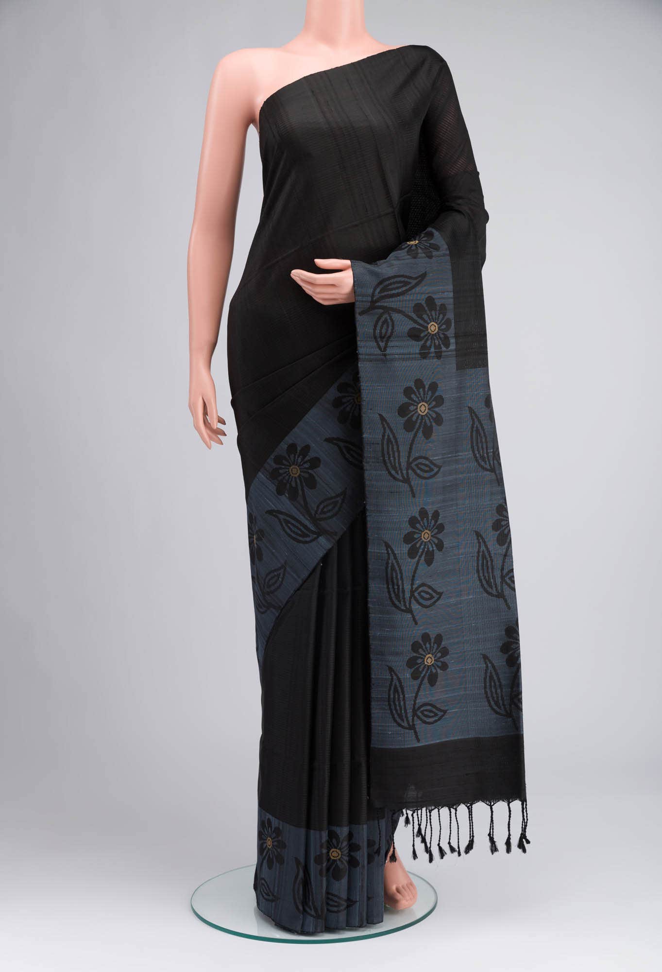 Black Soft Silk Saree