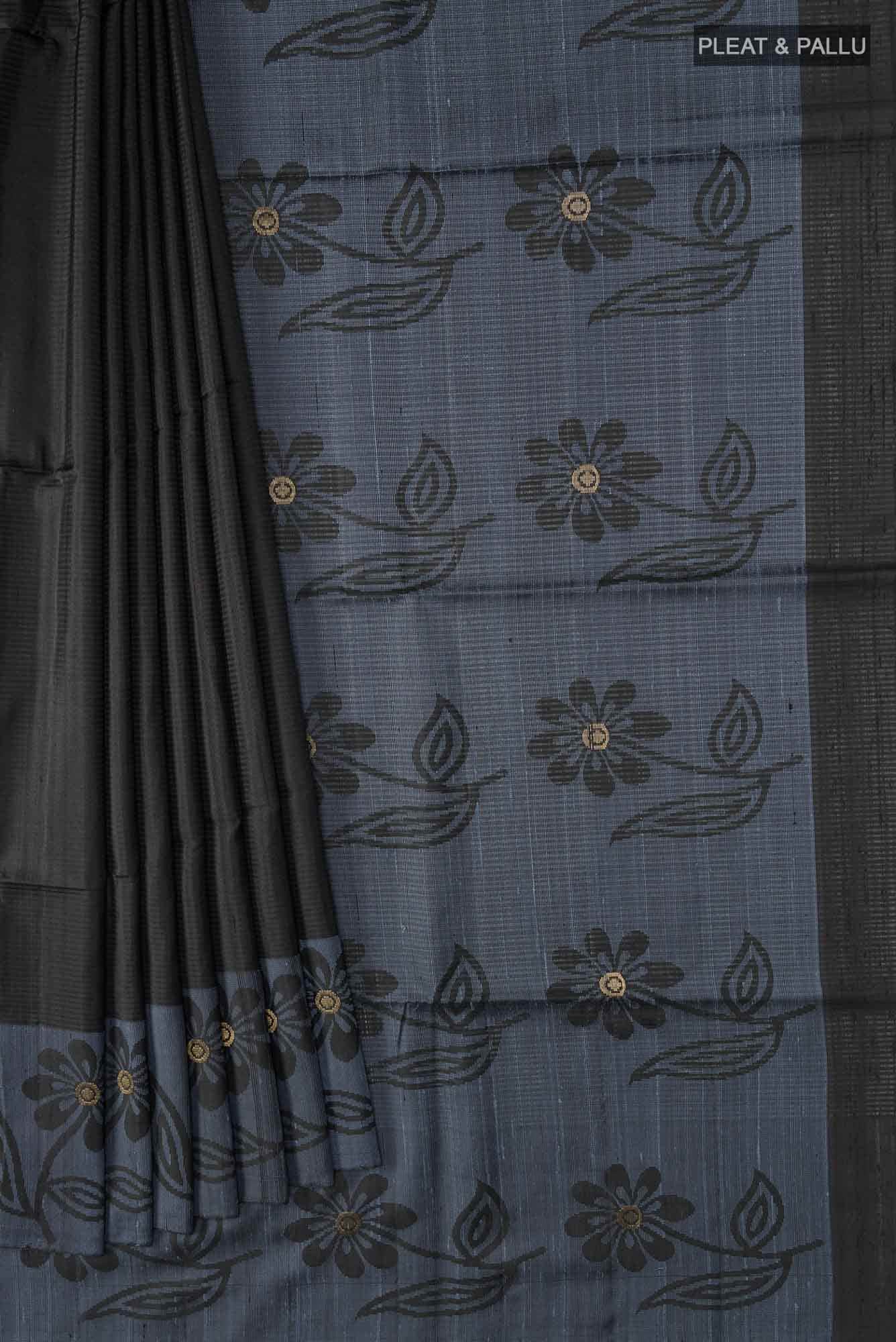 Black Soft Silk Saree