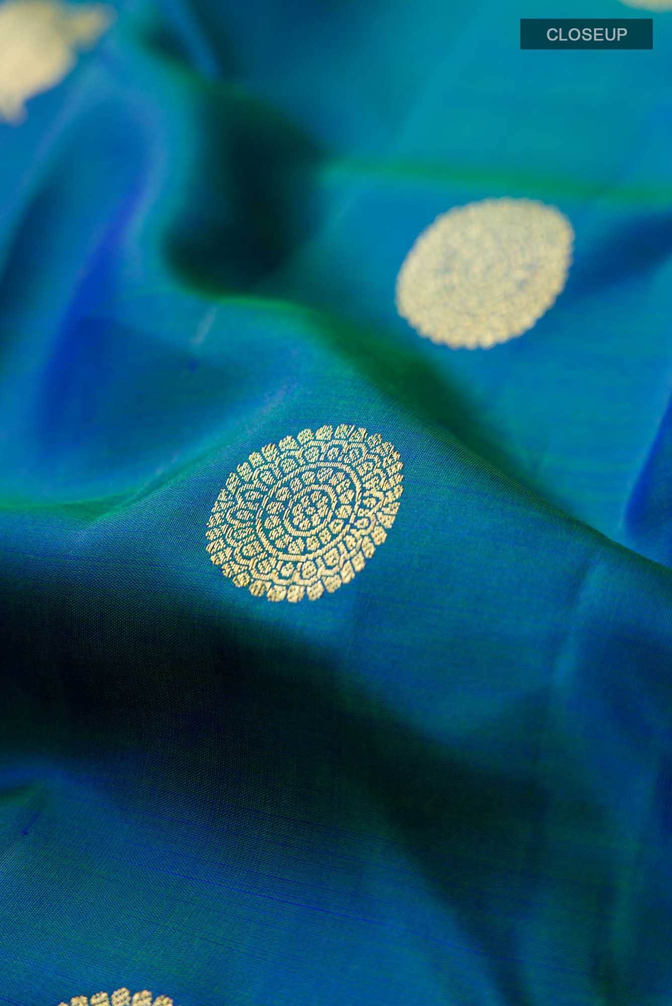 Blue Kanchipuram Silk Saree