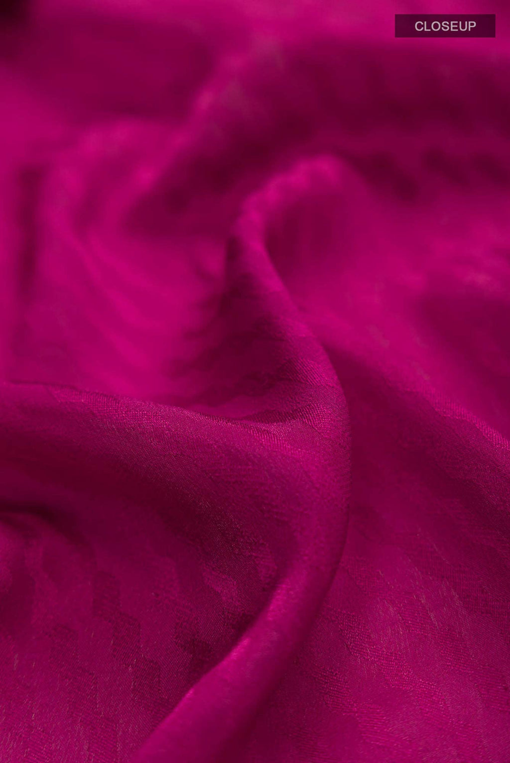 Dark Pink Mysore Crepe Saree