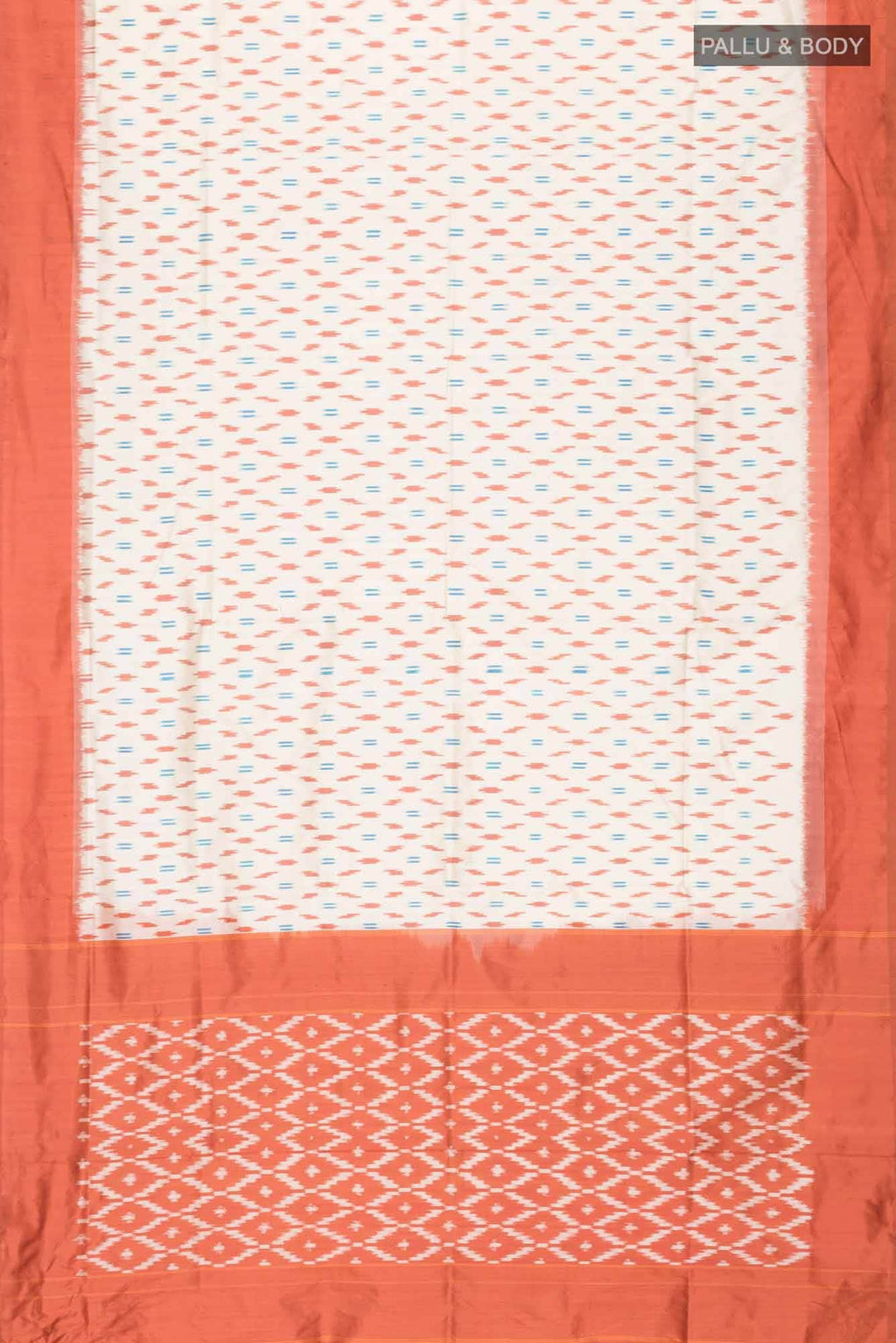 Cream Pochampally Silk Saree