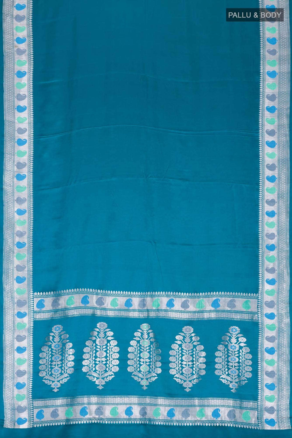 Blue Banarasi Silk Saree