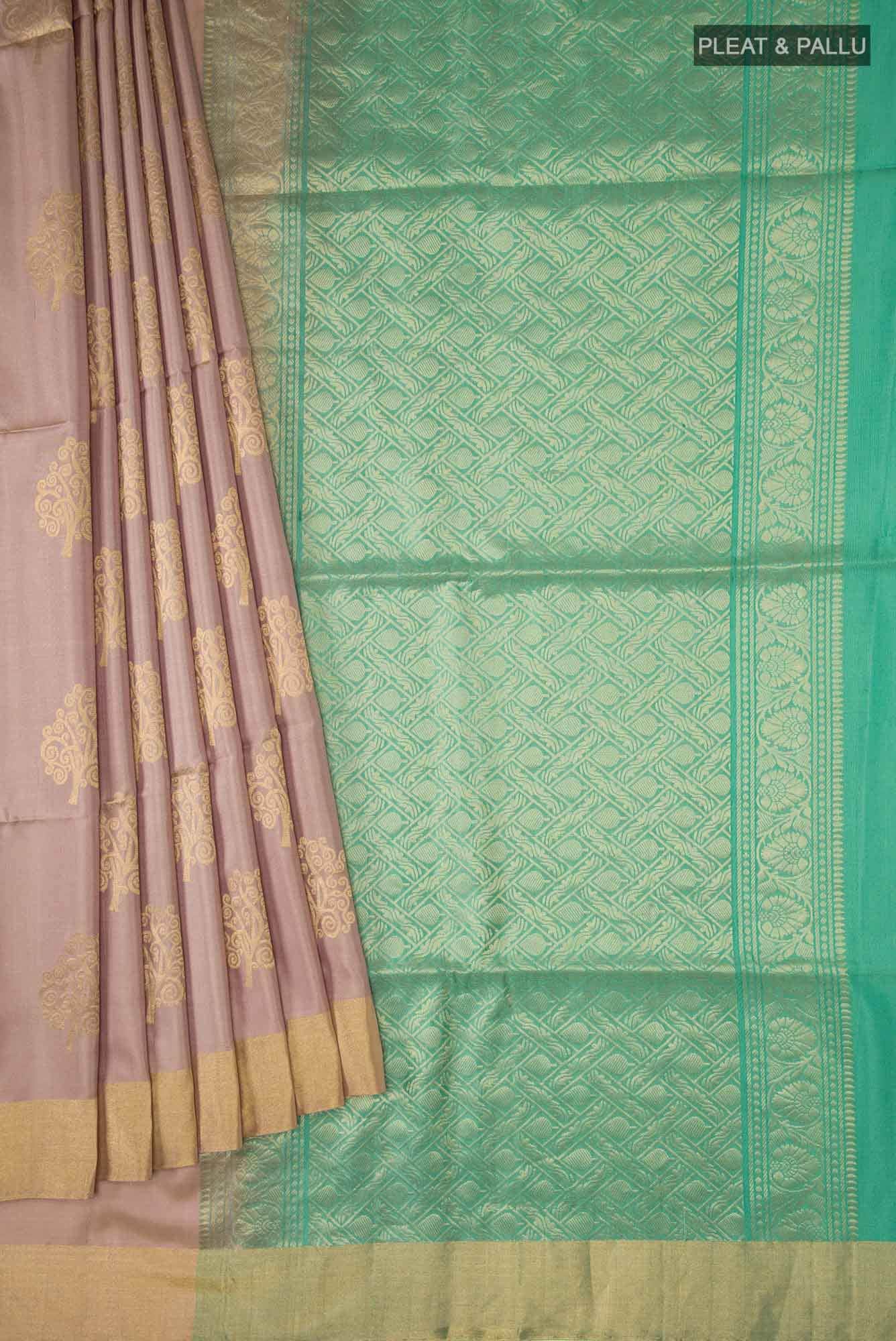 Beige Soft Silk Saree
