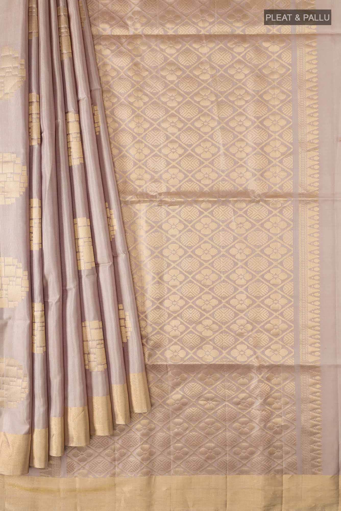Beige Soft Silk Saree