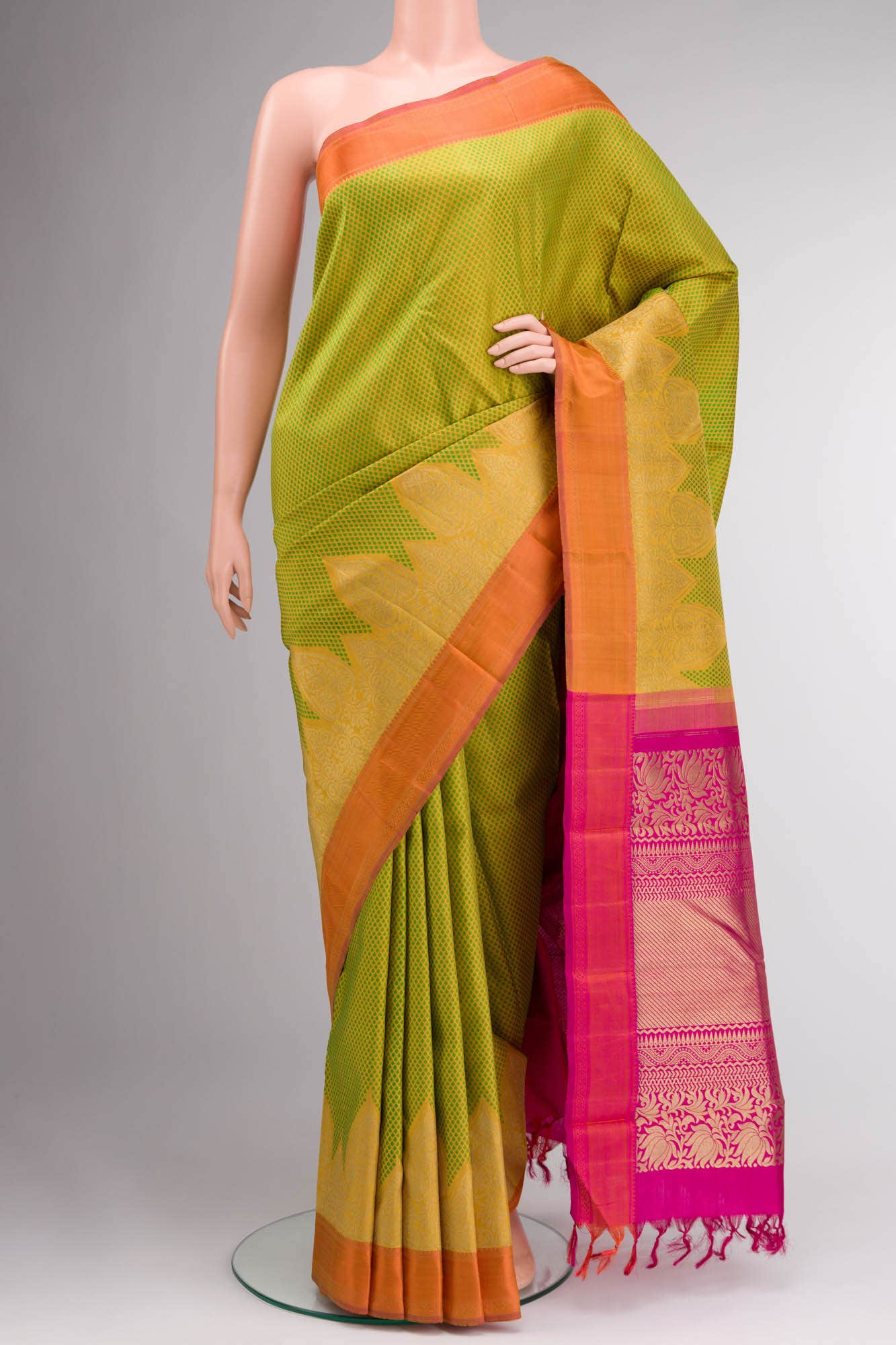 Green Kanchipuram Silk Saree