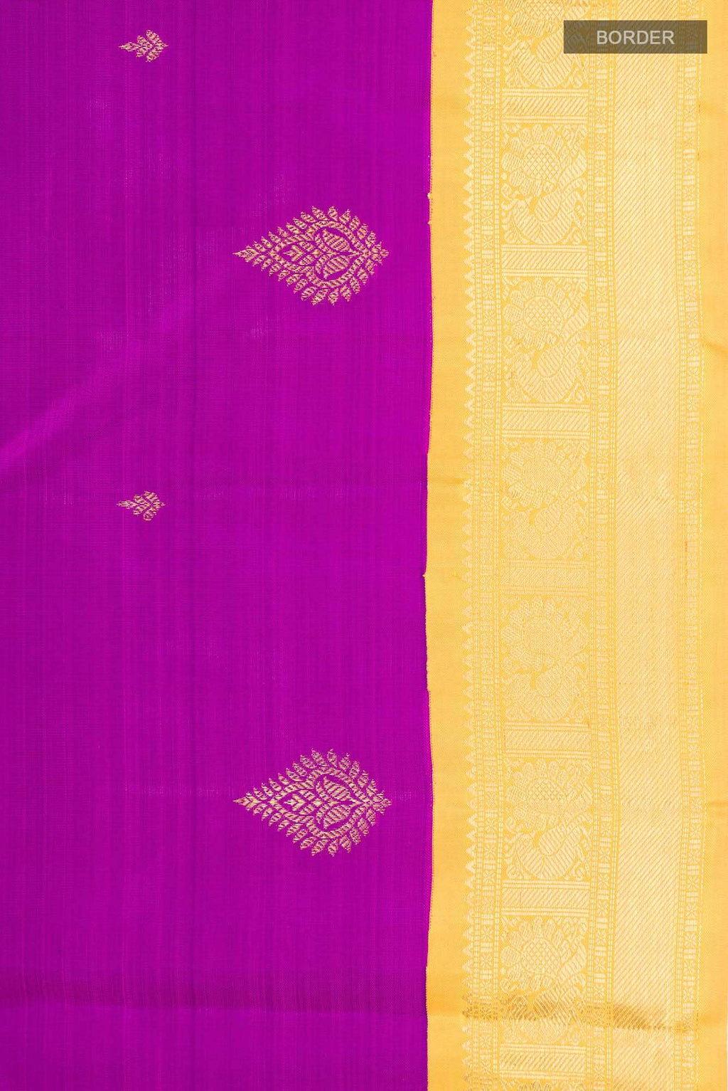 Pure Silk Pure Zari Purple Kanchipuram Saree