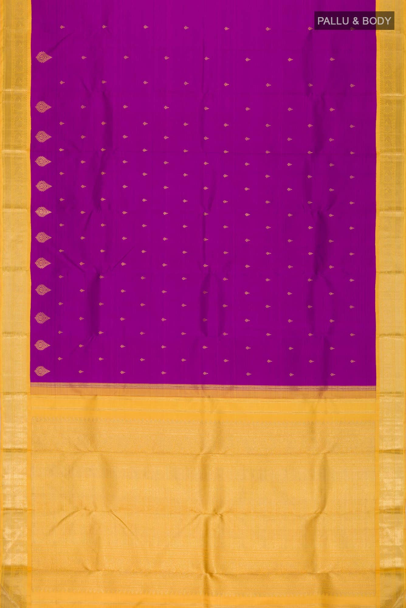 Pure Silk Pure Zari Purple Kanchipuram Saree