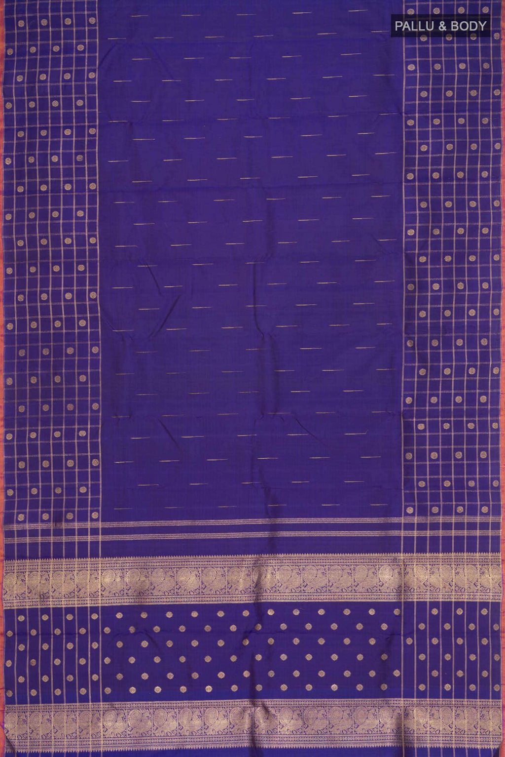 Blue Kanchipuram Silk Saree