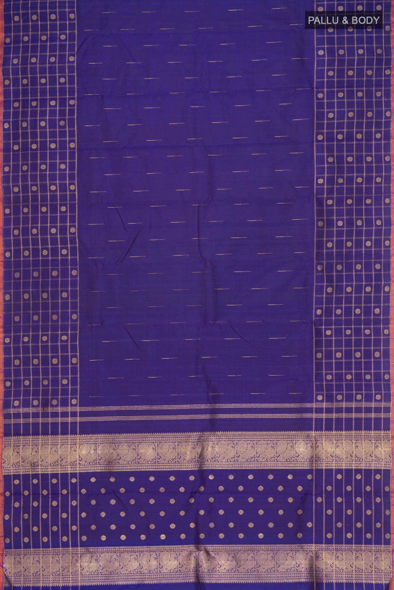 Blue Kanchipuram Silk Saree