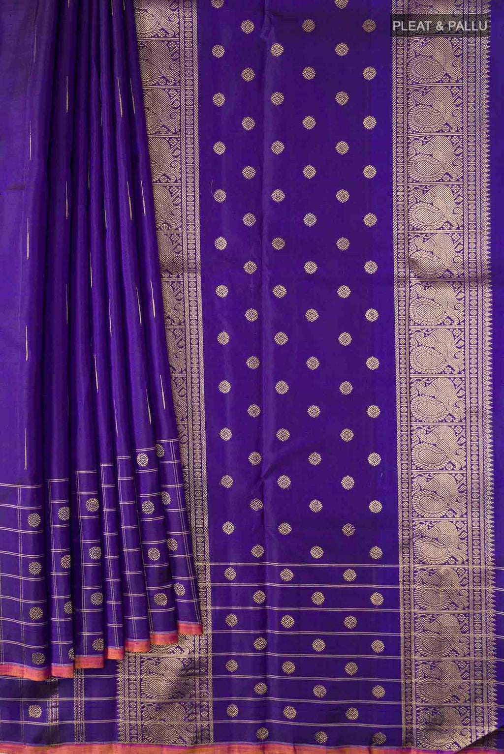 Blue Kanchipuram Silk Saree