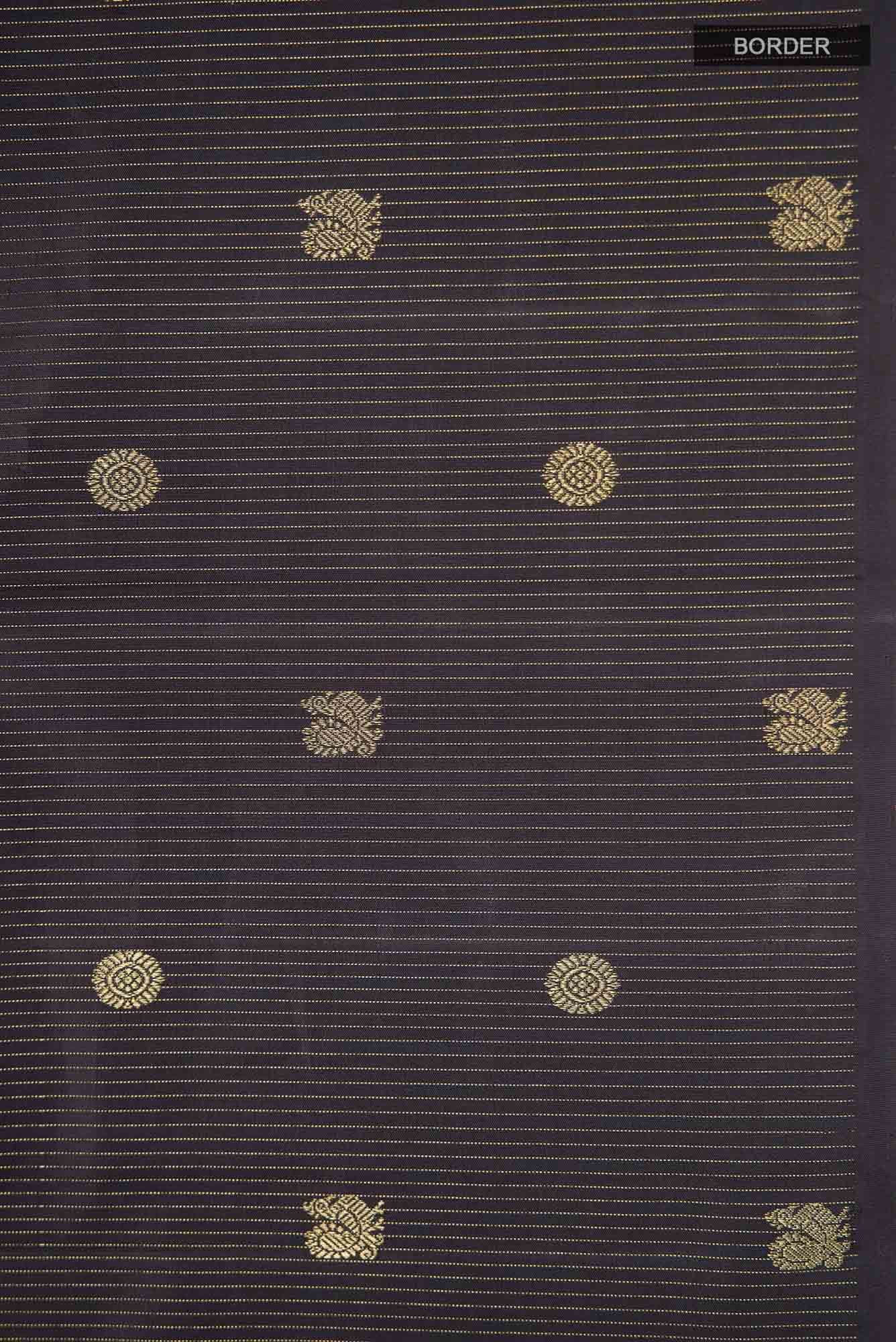 Black Kanchipuram Silk Saree