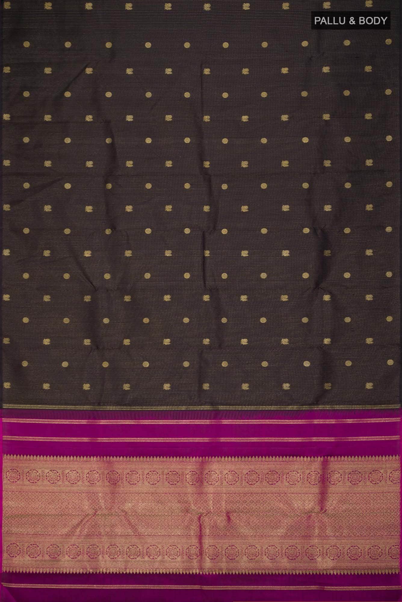 Black Kanchipuram Silk Saree