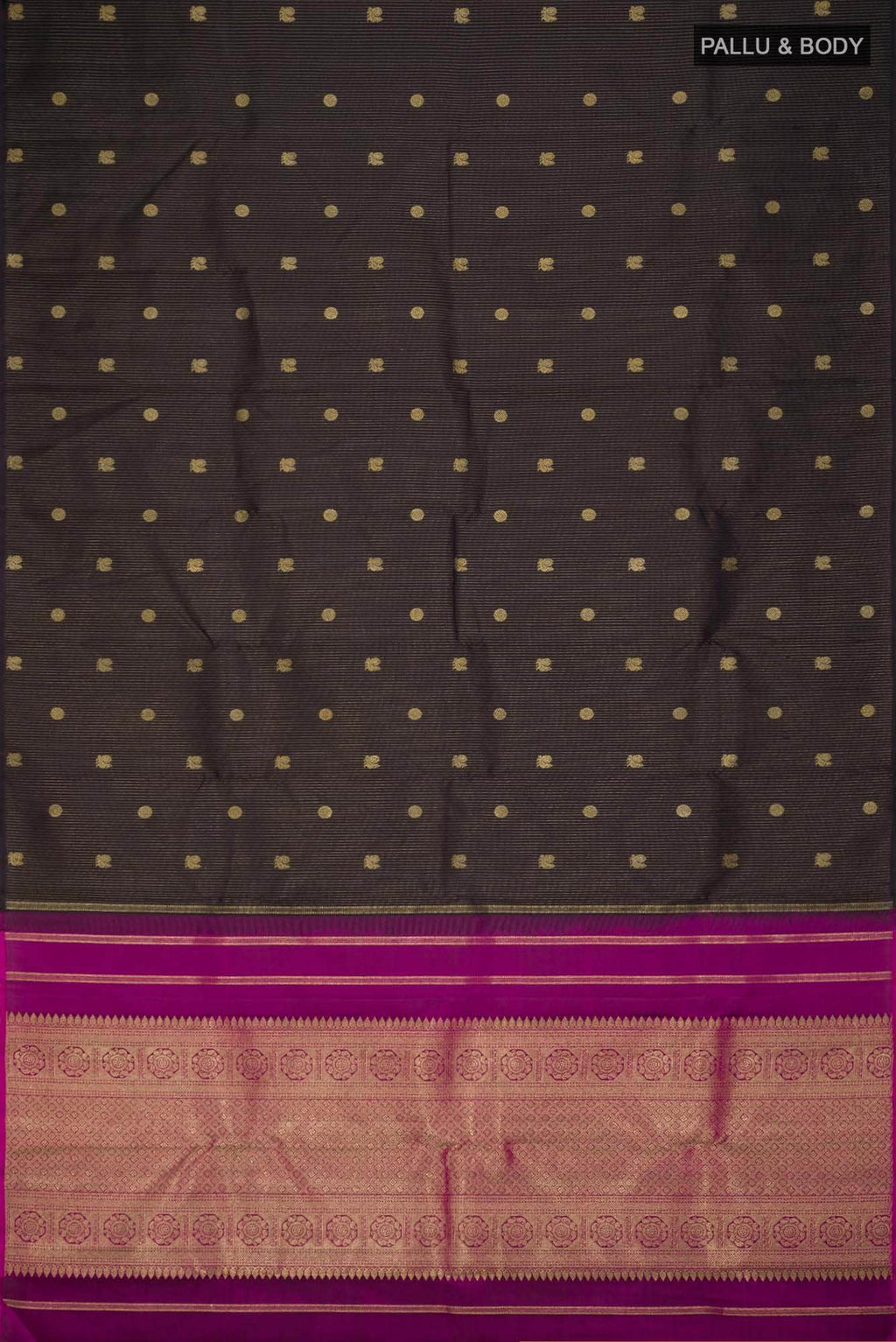 Black Kanchipuram Silk Saree
