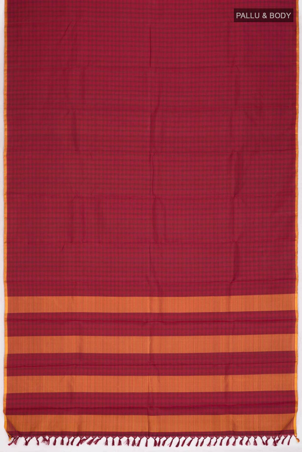 Maroon Kanchipuram Silk Saree