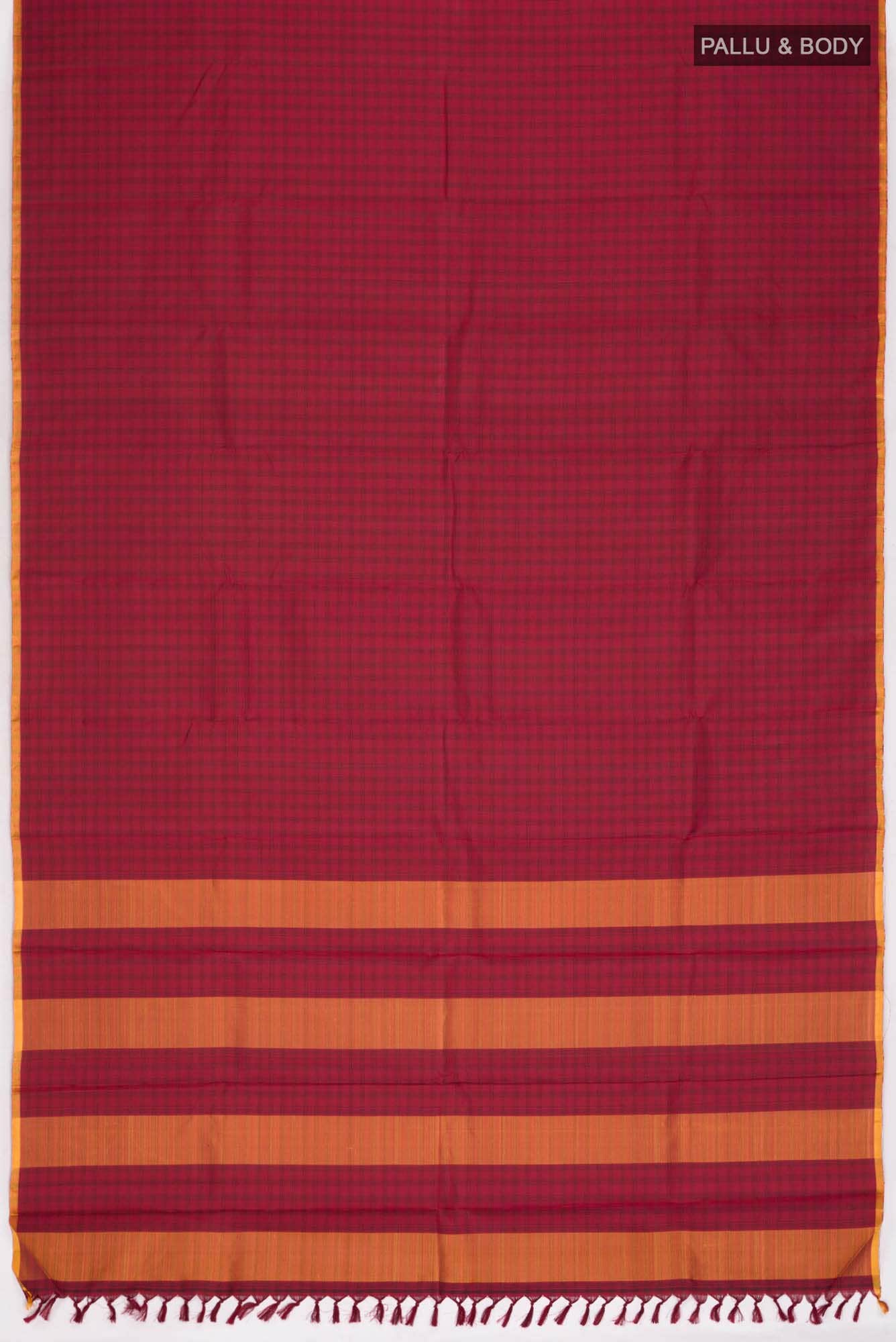 Maroon Kanchipuram Silk Saree