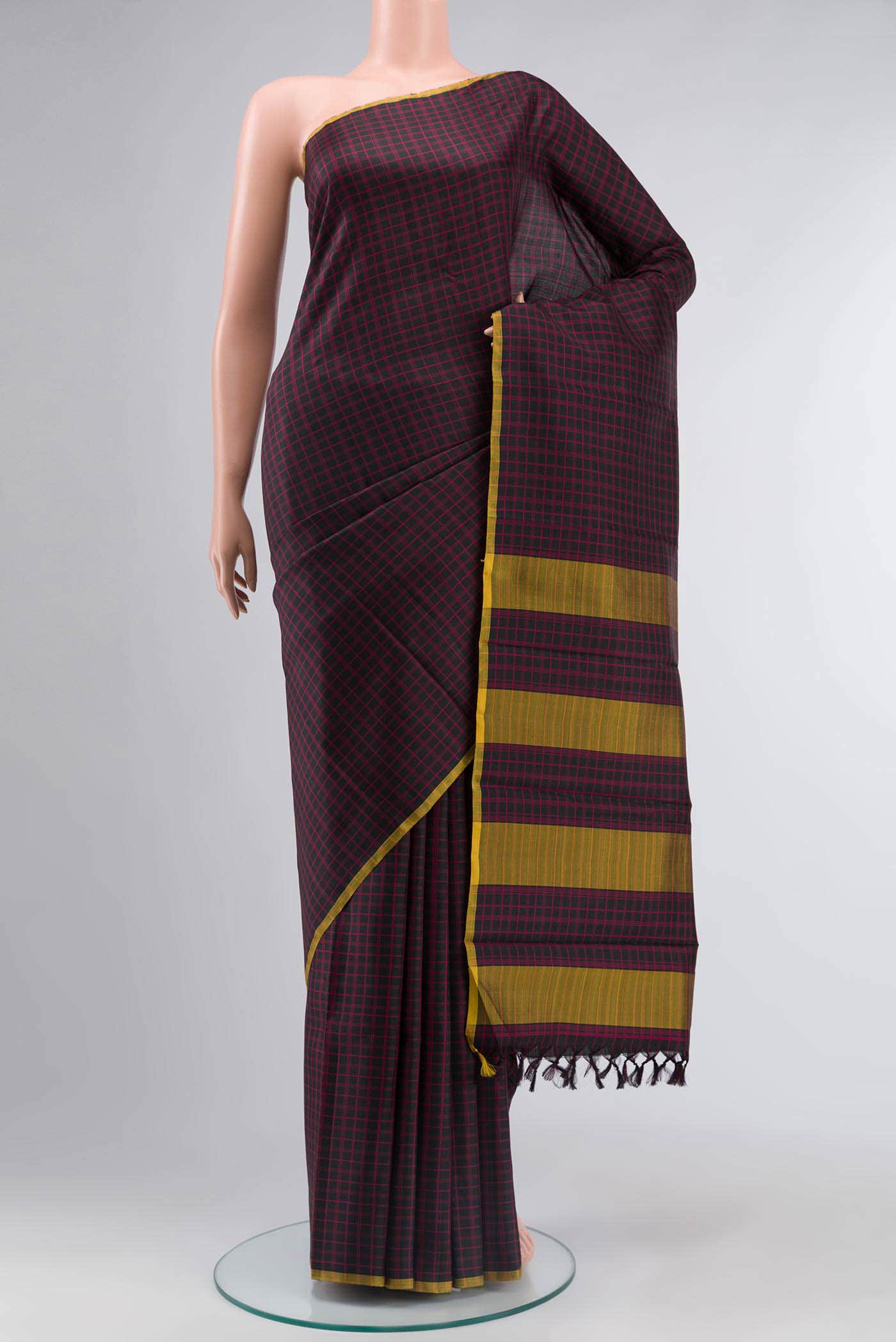 Black Kanchipuram Silk Saree