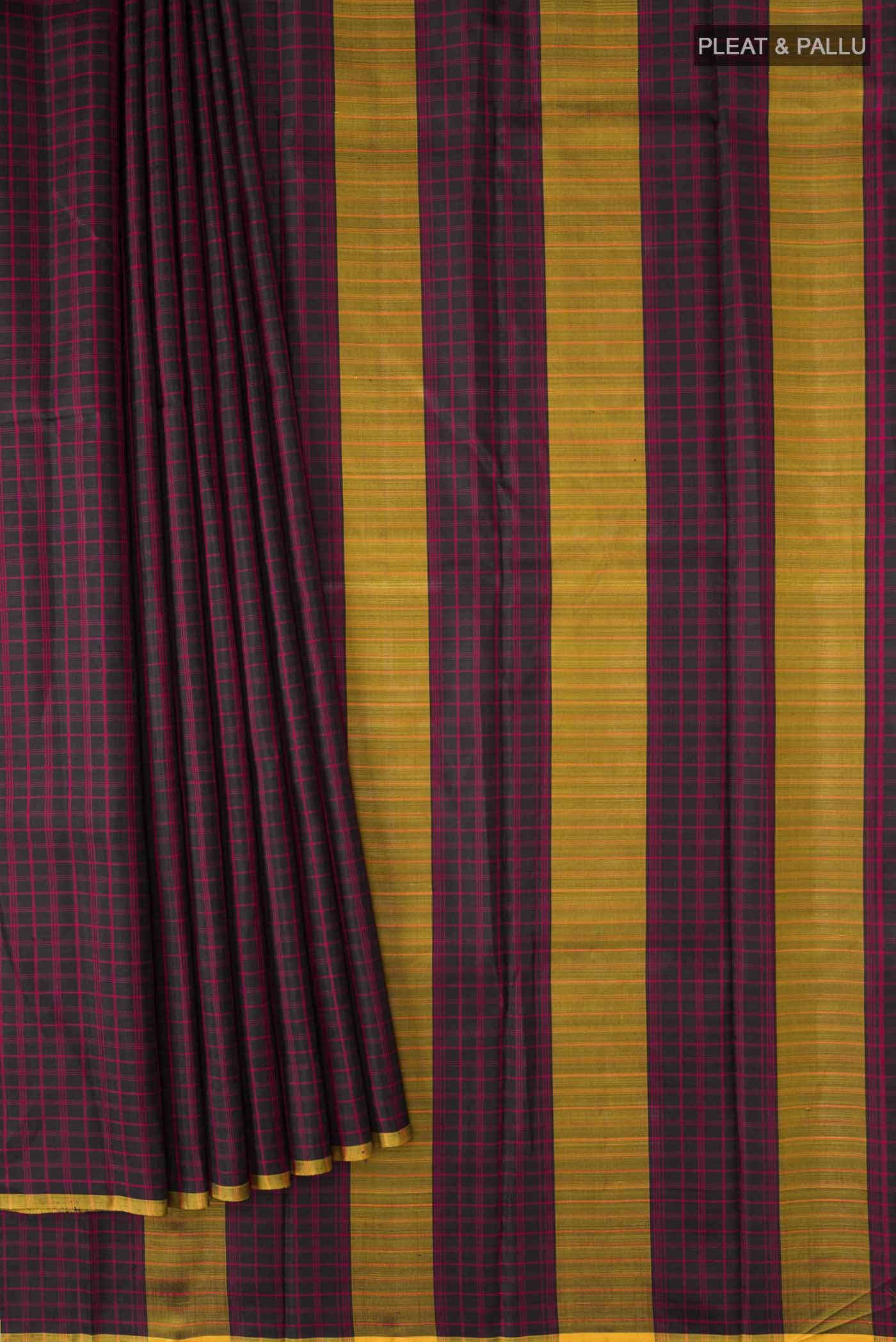Black Kanchipuram Silk Saree