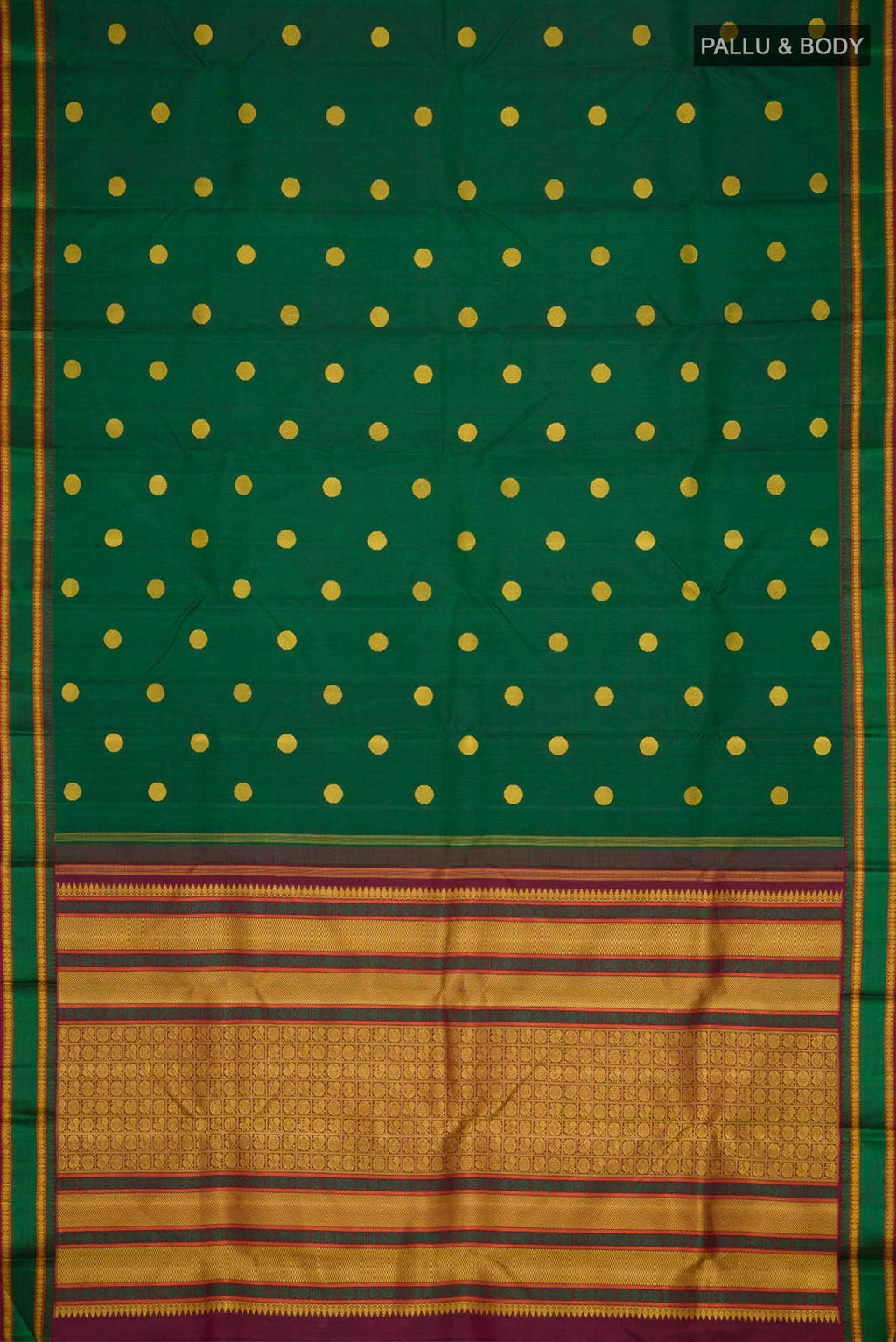 Green Kanchipuram Saree