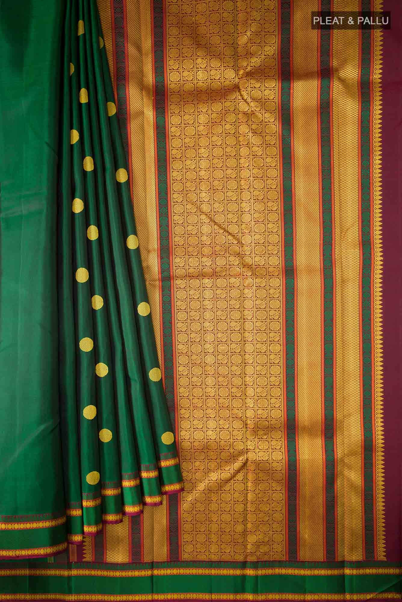 Green Kanchipuram Saree