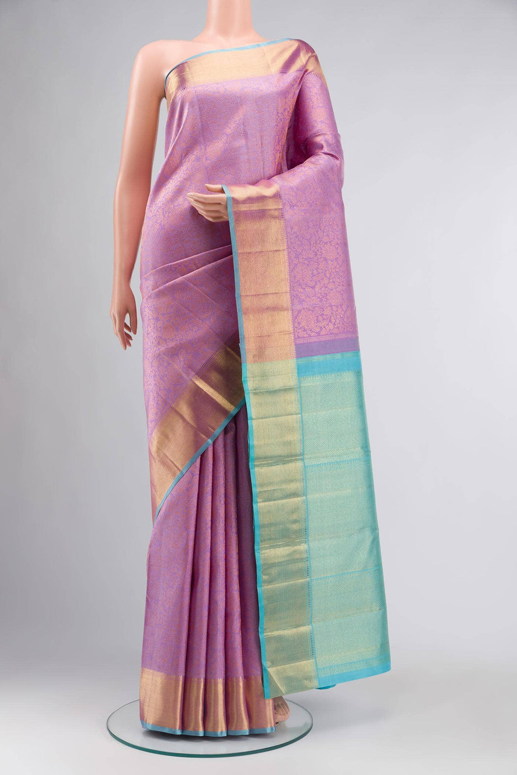 Pink Kanchipuram Silk Saree