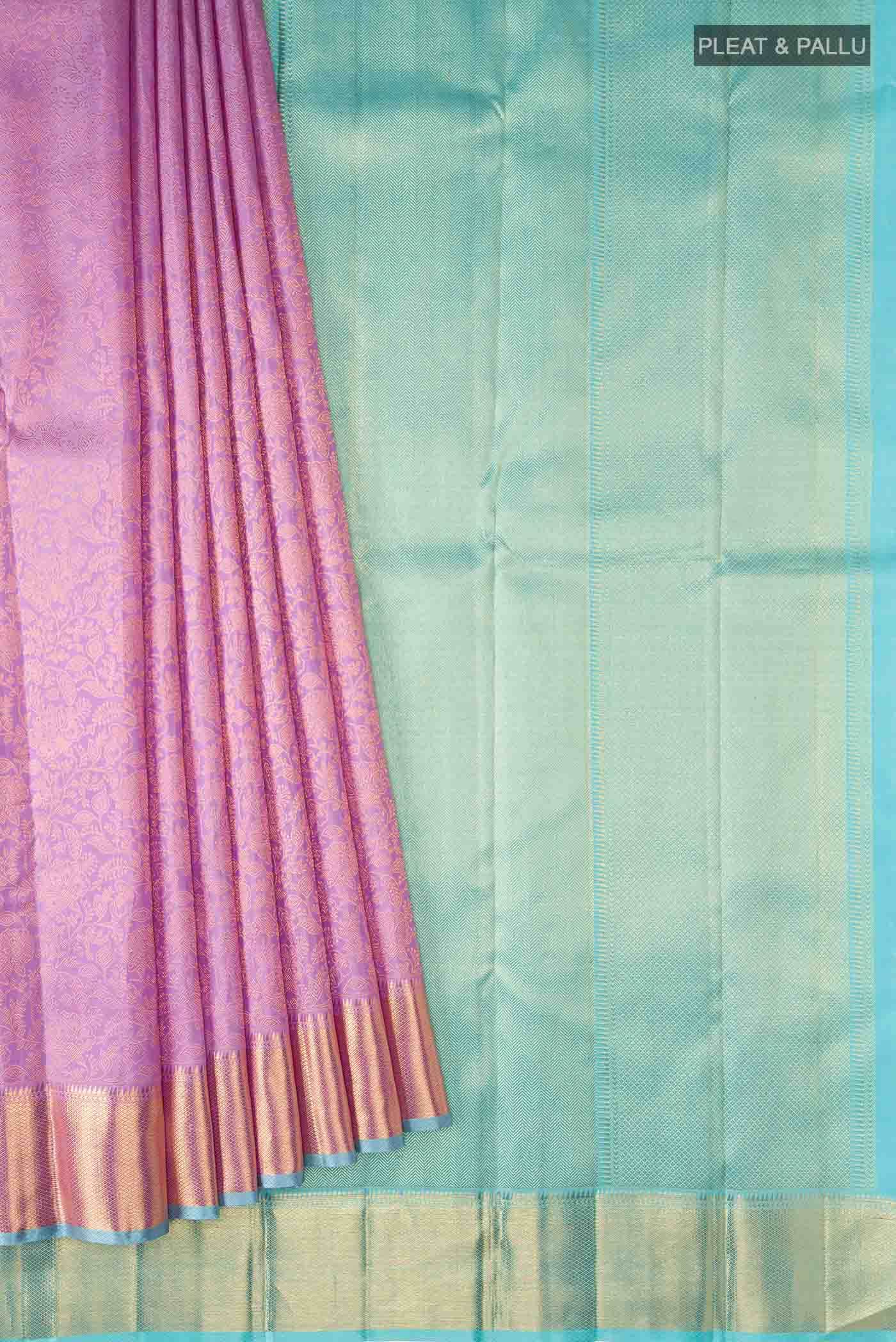 Pink Kanchipuram Silk Saree