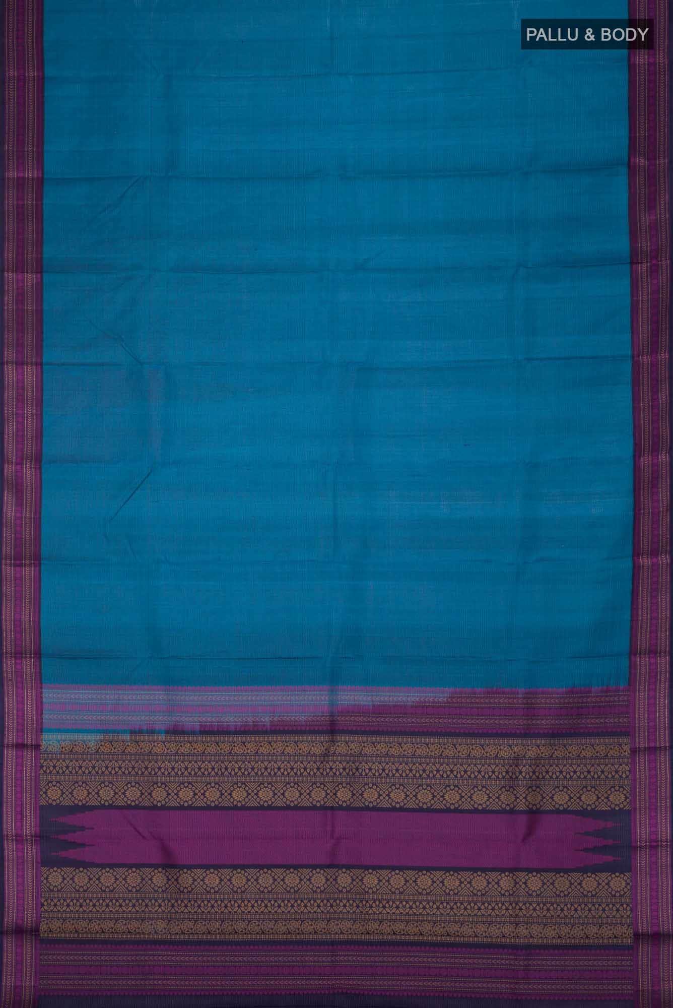 Blue Kanchipuram Silk Saree