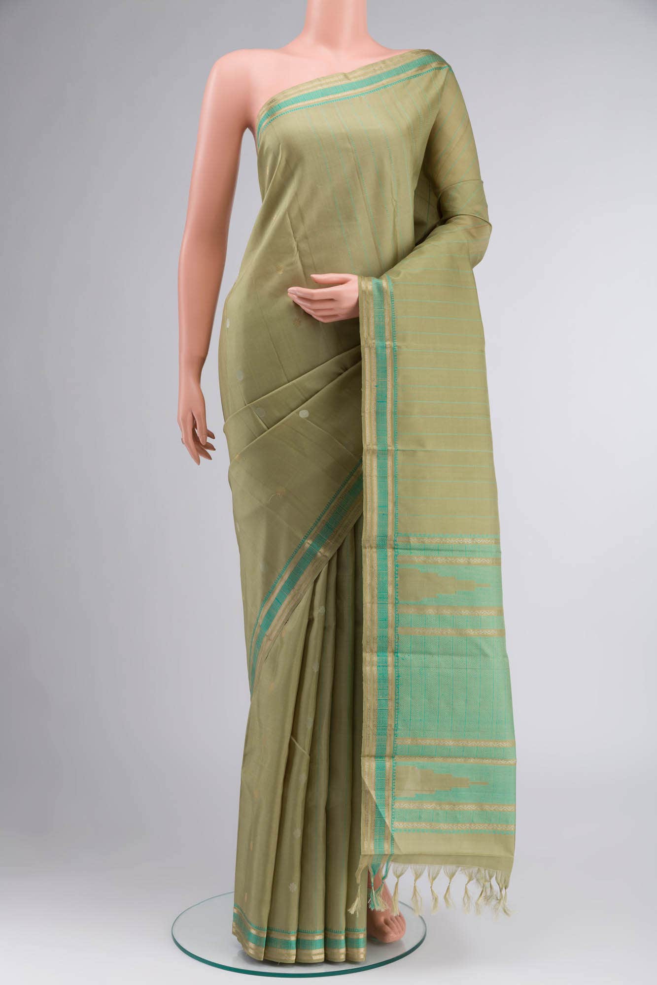 Green Kanchipuram Silk Saree
