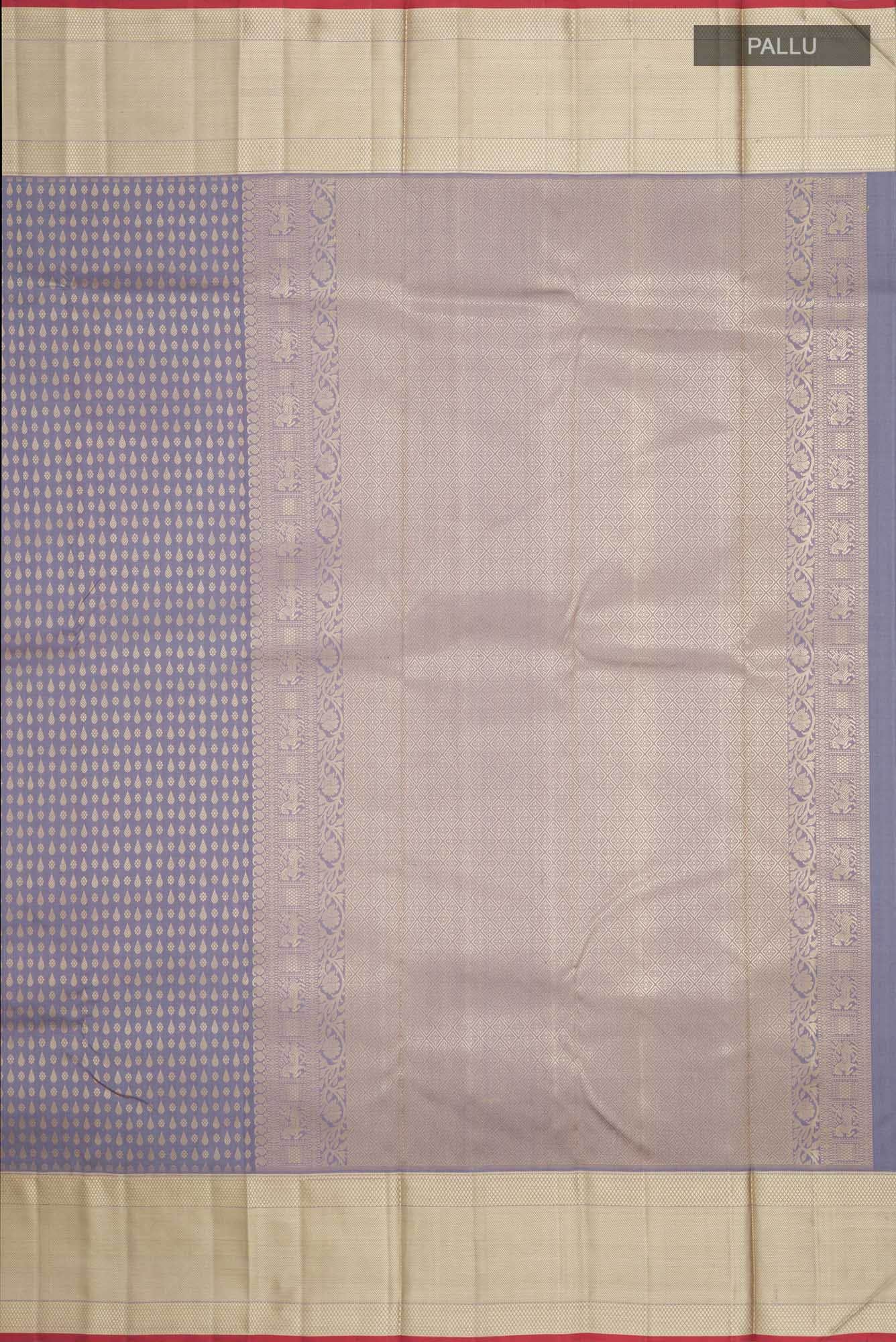 Grey Kanchipuram Silk Saree