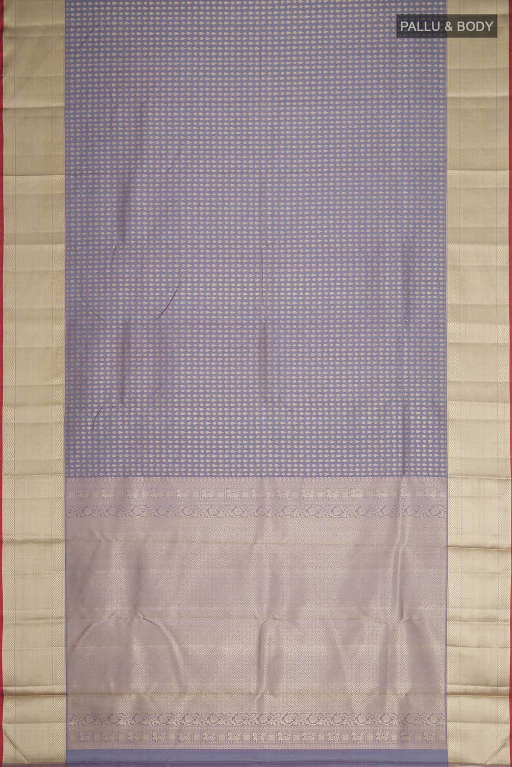 Grey Kanchipuram Silk Saree