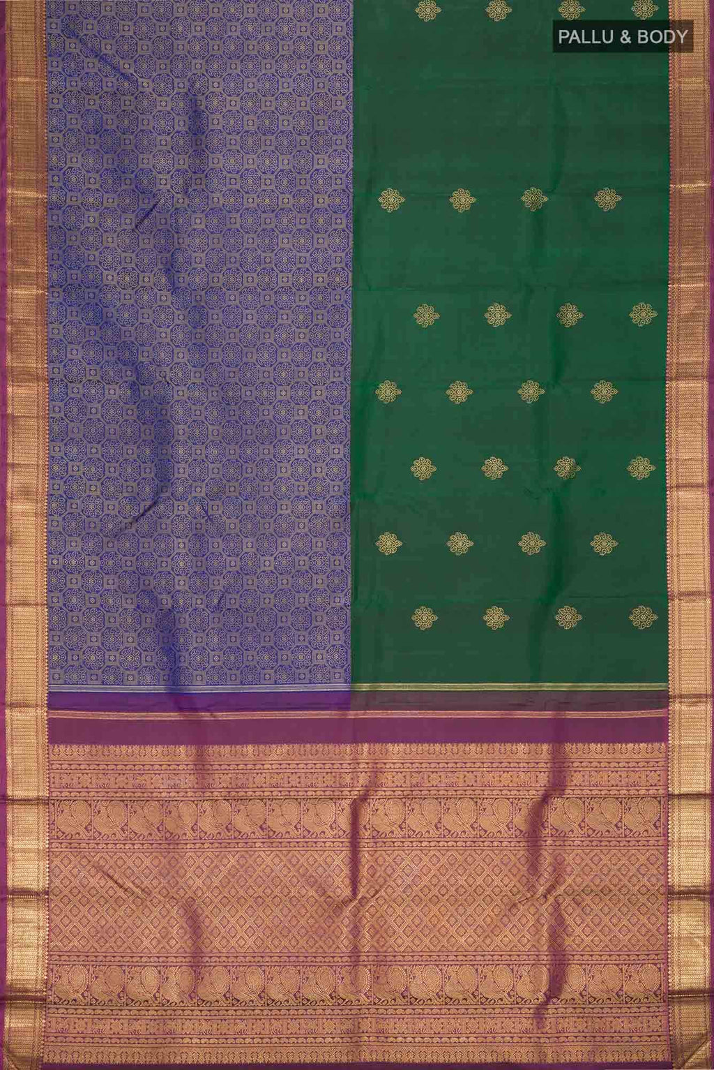 Pure Silk Pure Zari Multi Kanchipuram Saree