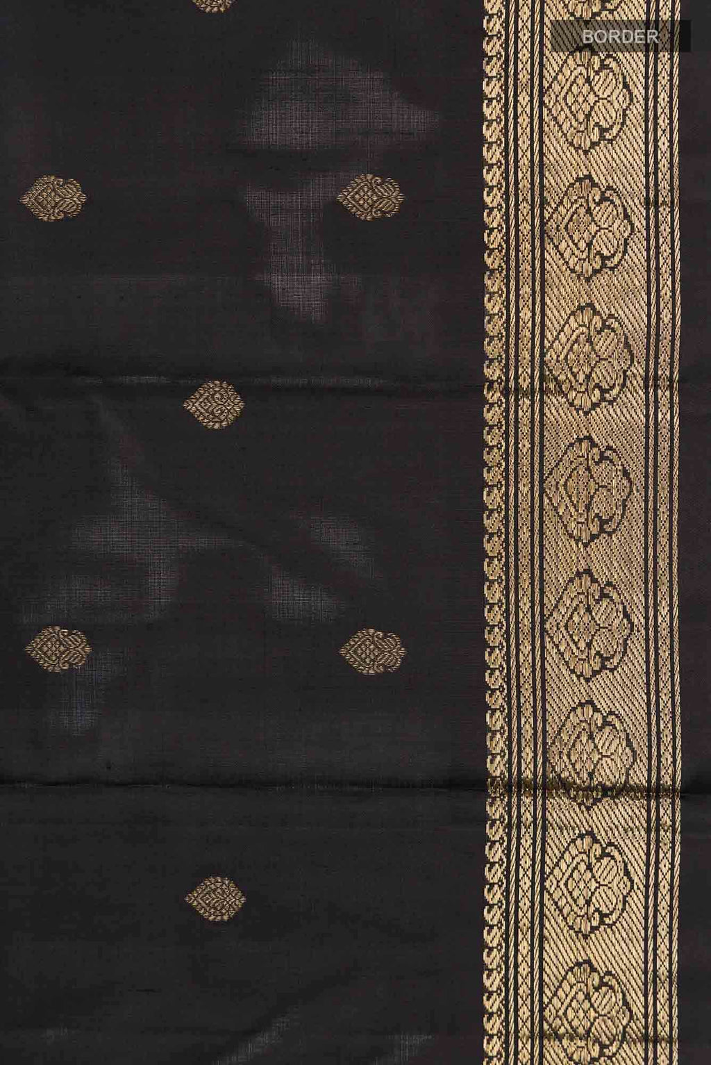 Black Kanchipuram Silk Saree
