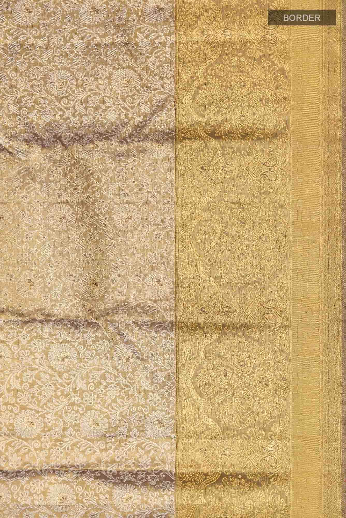 Pure Silk Pure Zari Multi Kanchipuram Tissue Saree
