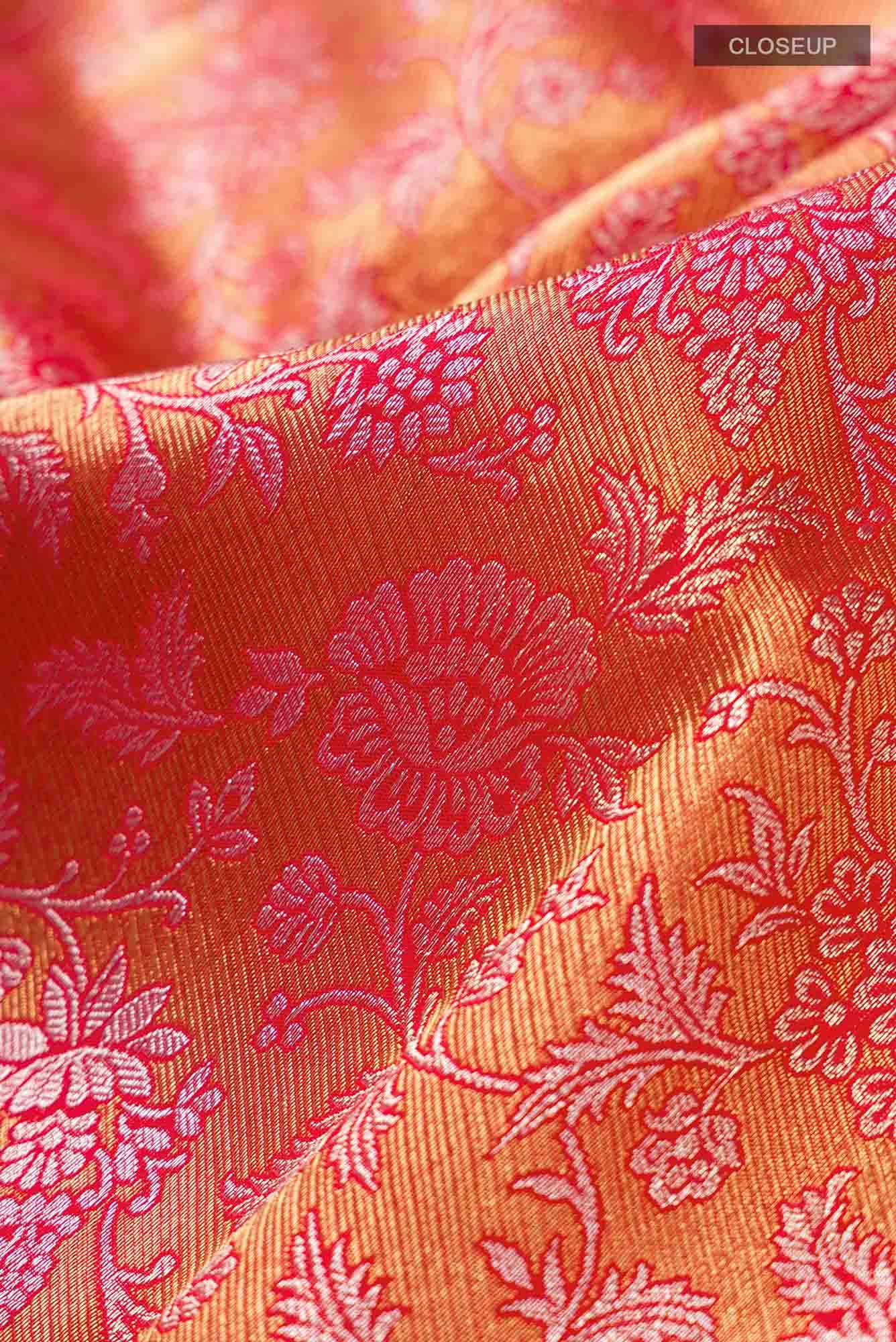 Pure Silk Pure Zari Red Kanchipuram Saree