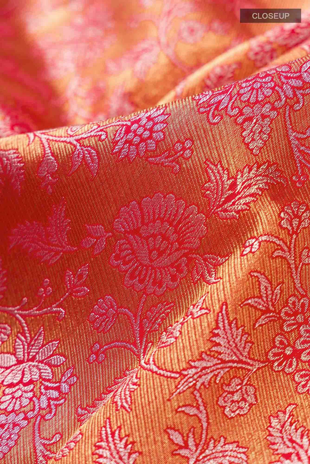 Pure Silk Pure Zari Red Kanchipuram Saree