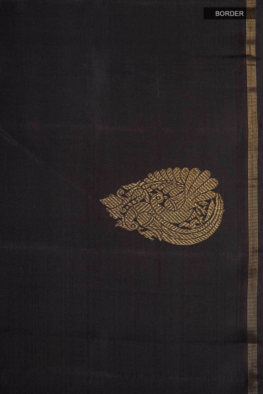 Black Kanchipuram Silk Saree