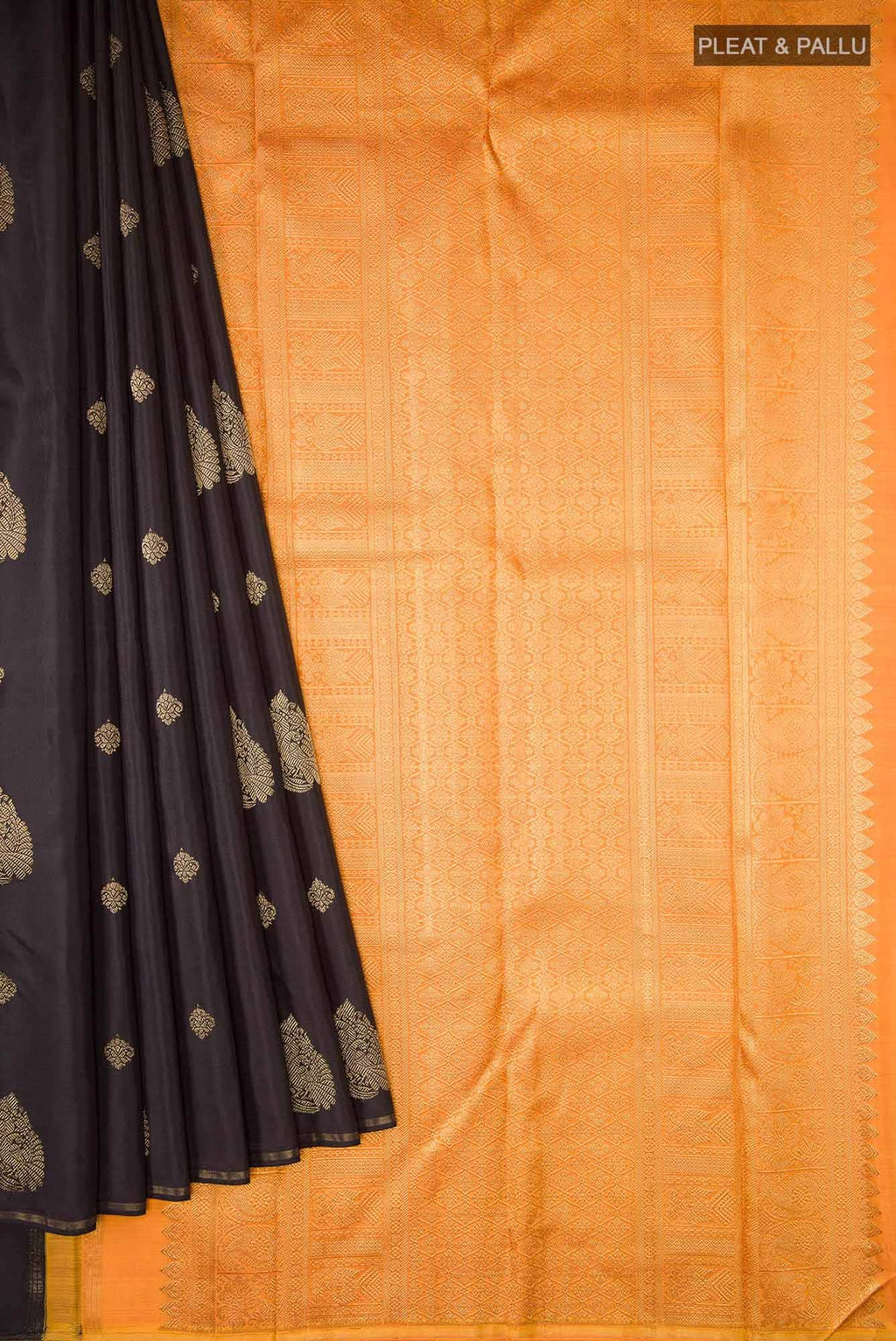 Black Kanchipuram Silk Saree