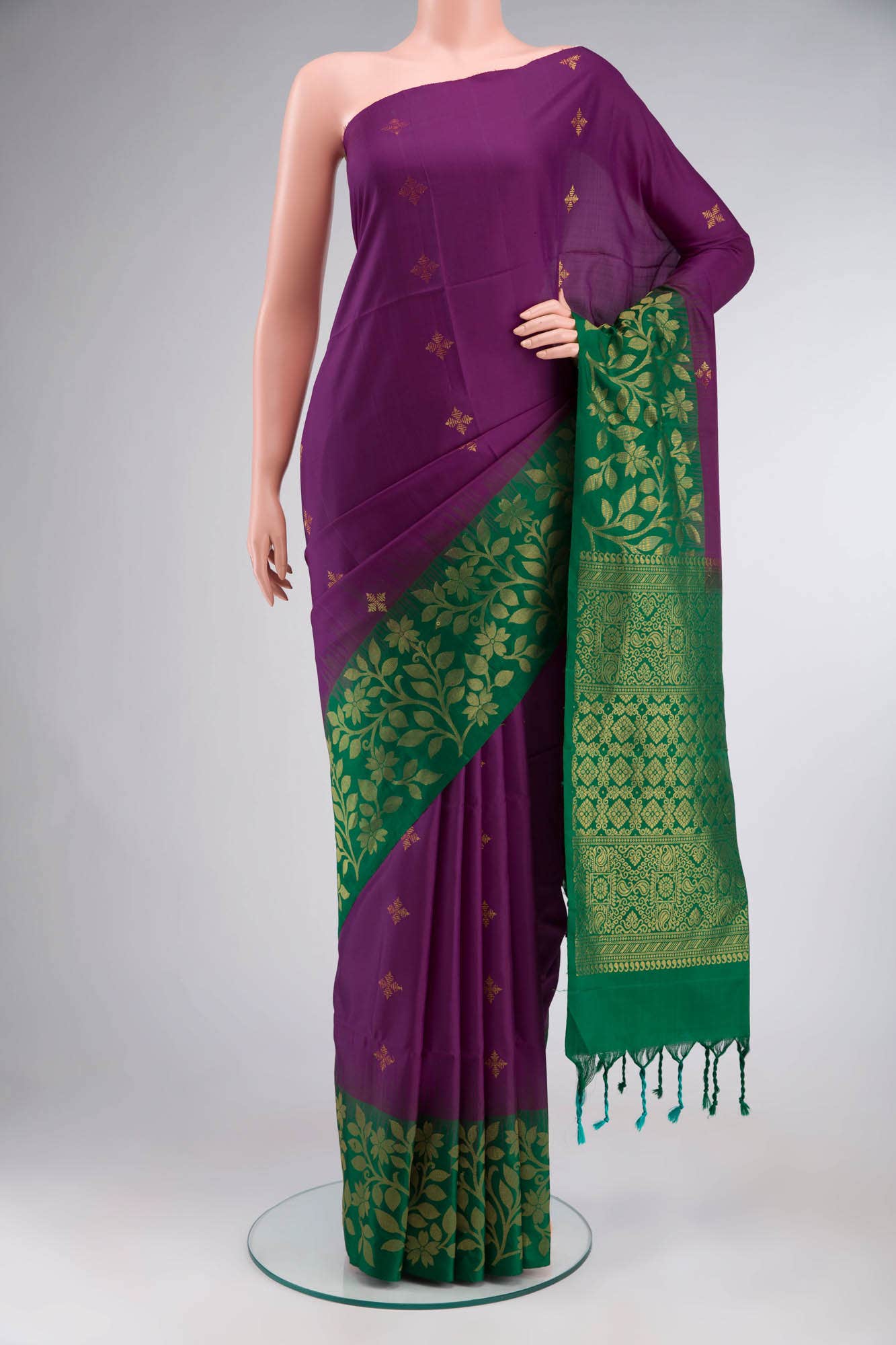Purple Soft Silk Saree