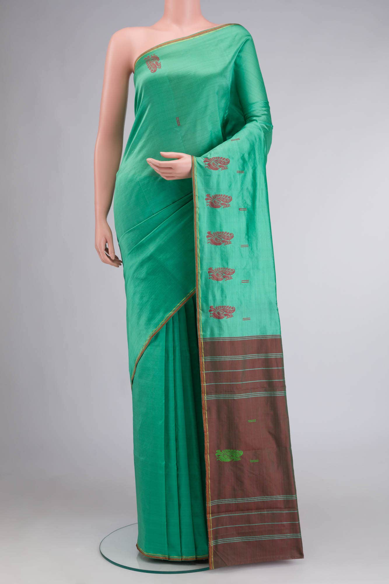 Green Kanchipuram Silk Saree