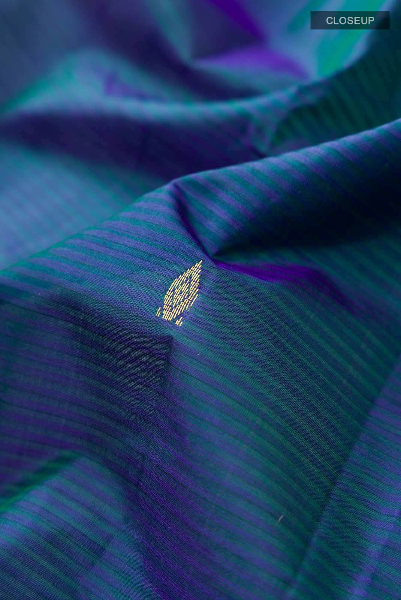 Blue Kanchipuram Silk Saree