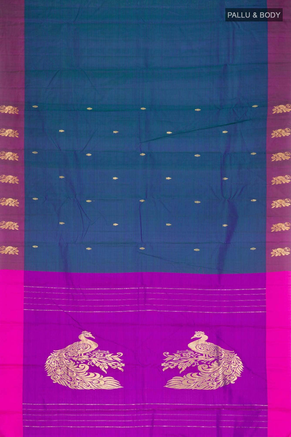 Blue Kanchipuram Silk Saree