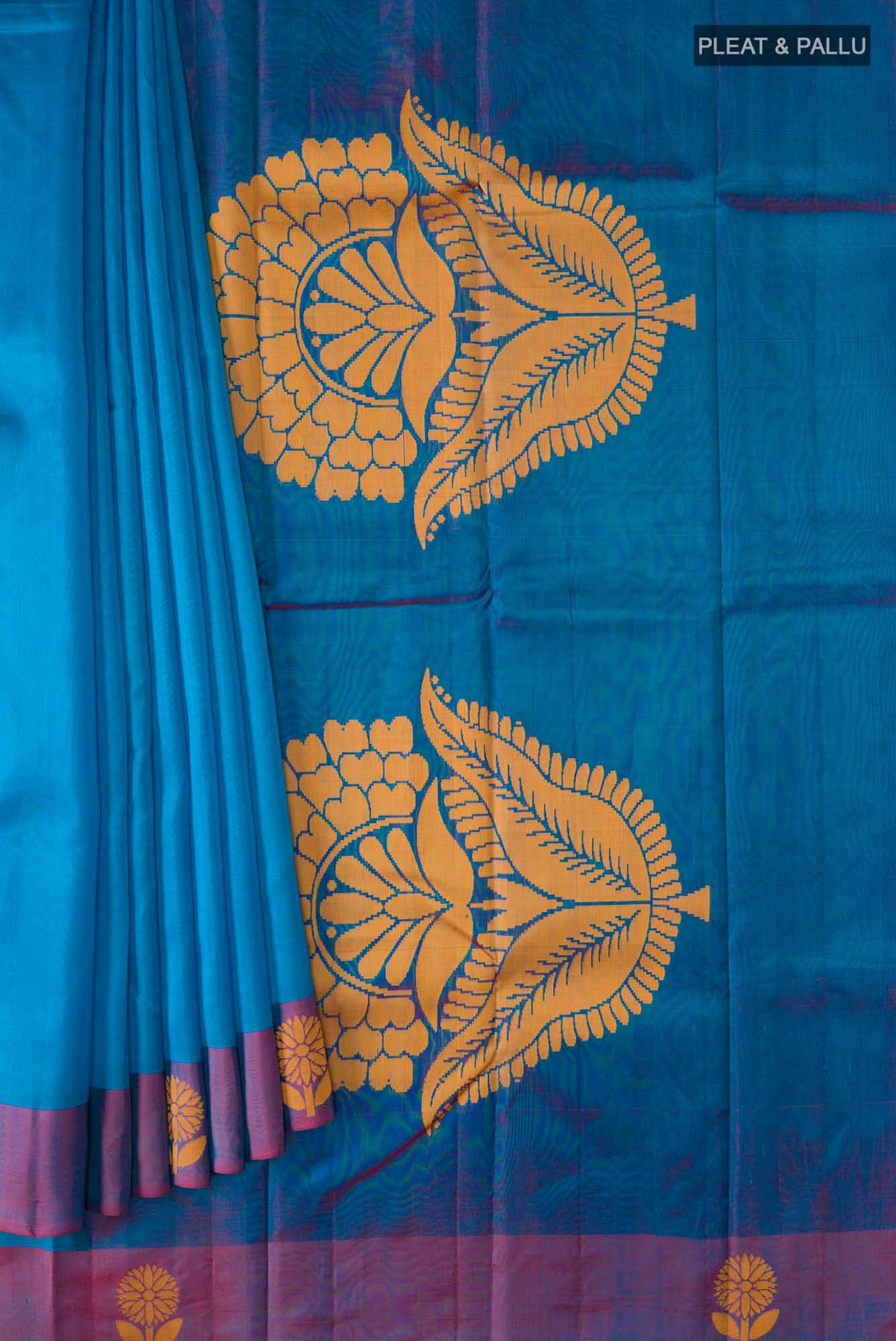 Blue Kanchipuram Silk Saree