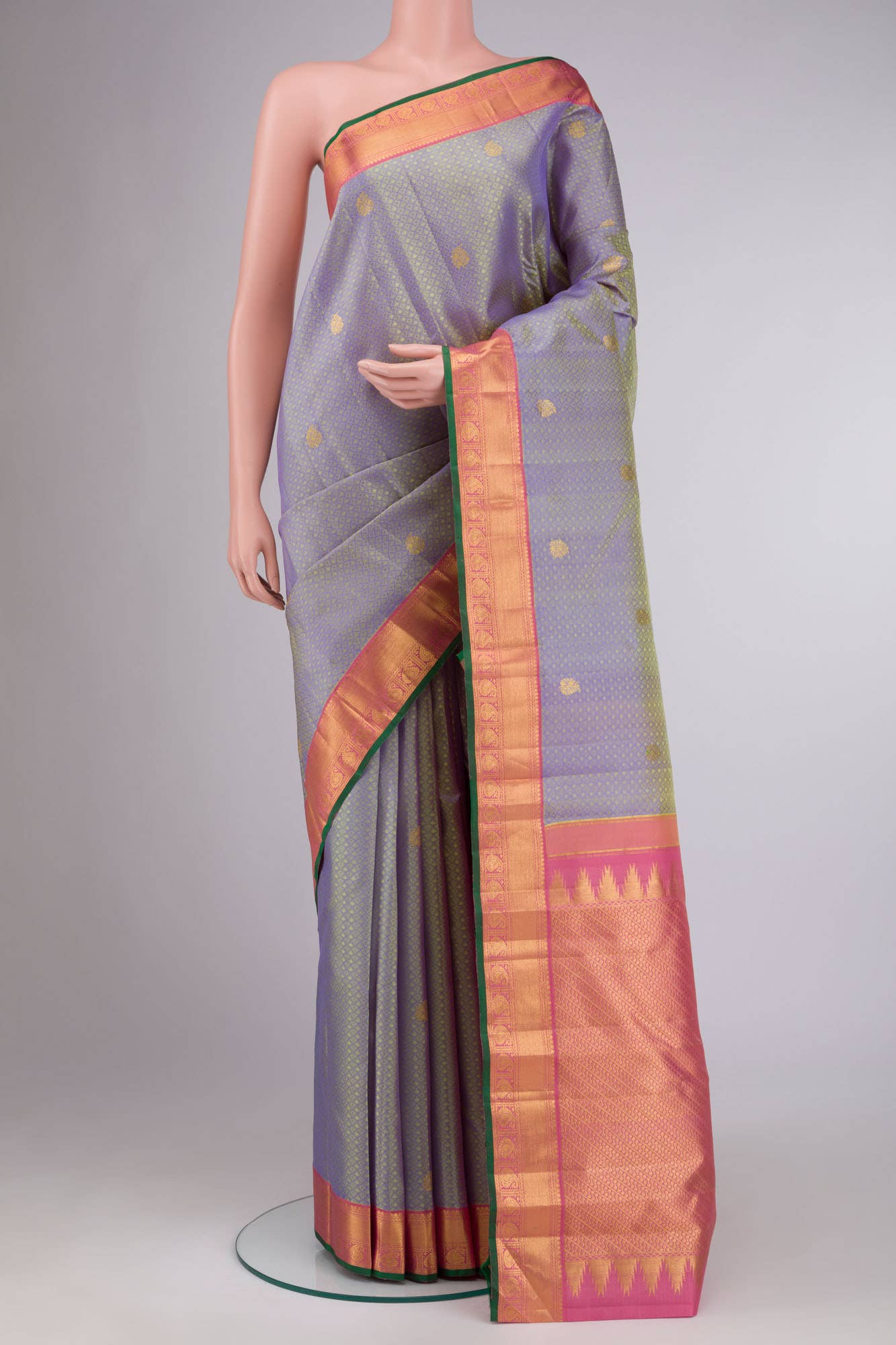 Blue Kanchipuram Silk Saree