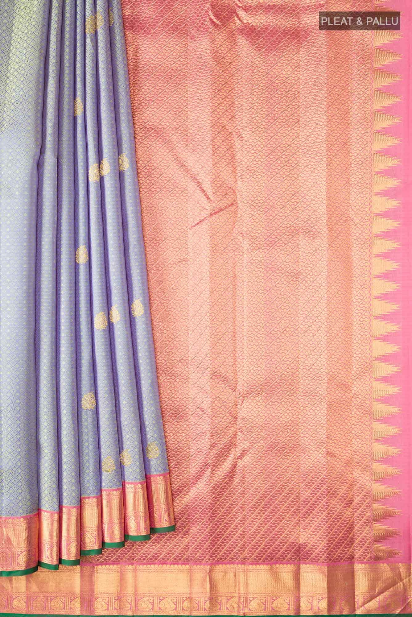 Blue Kanchipuram Silk Saree