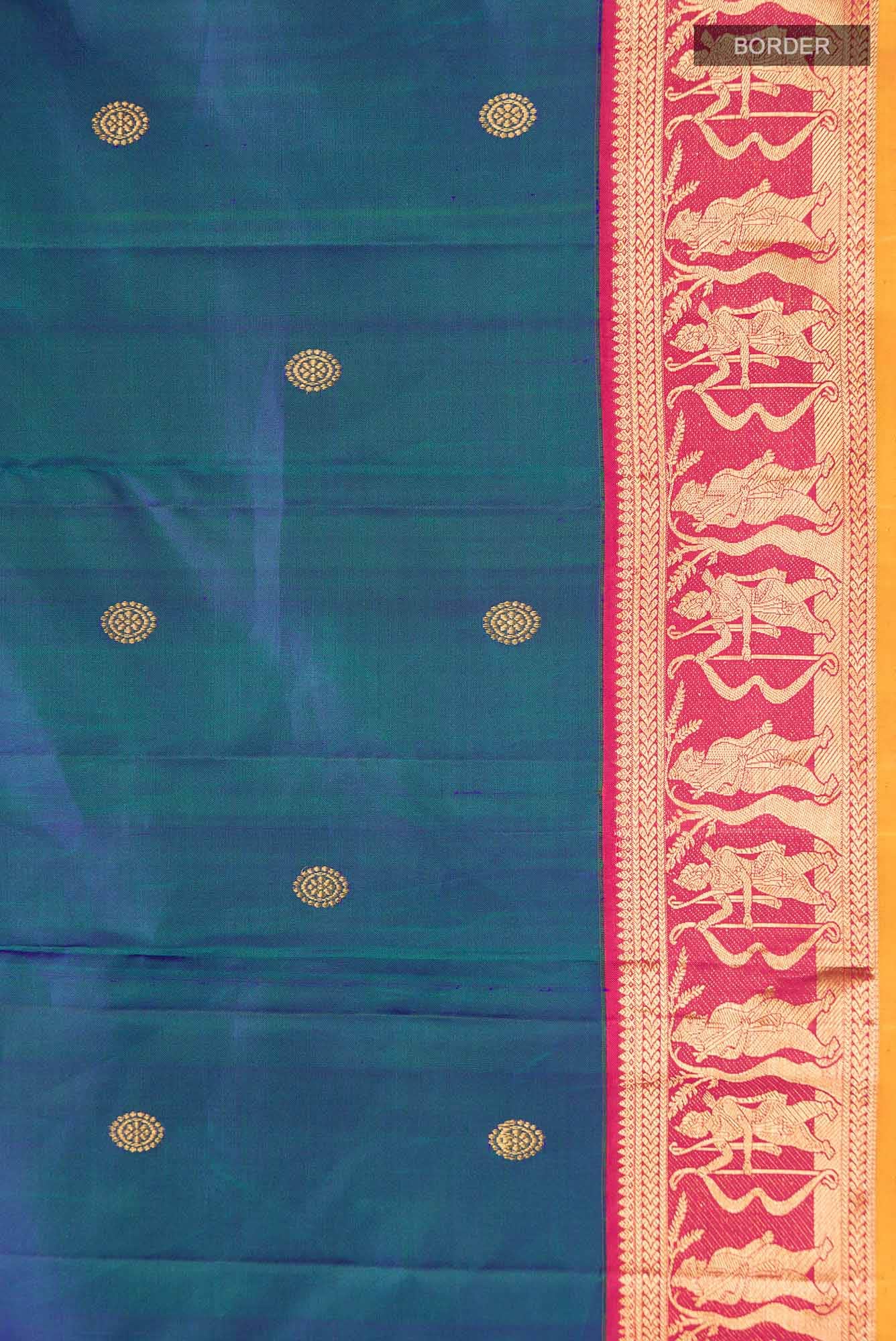 Blue Kanchipuram Silk Saree