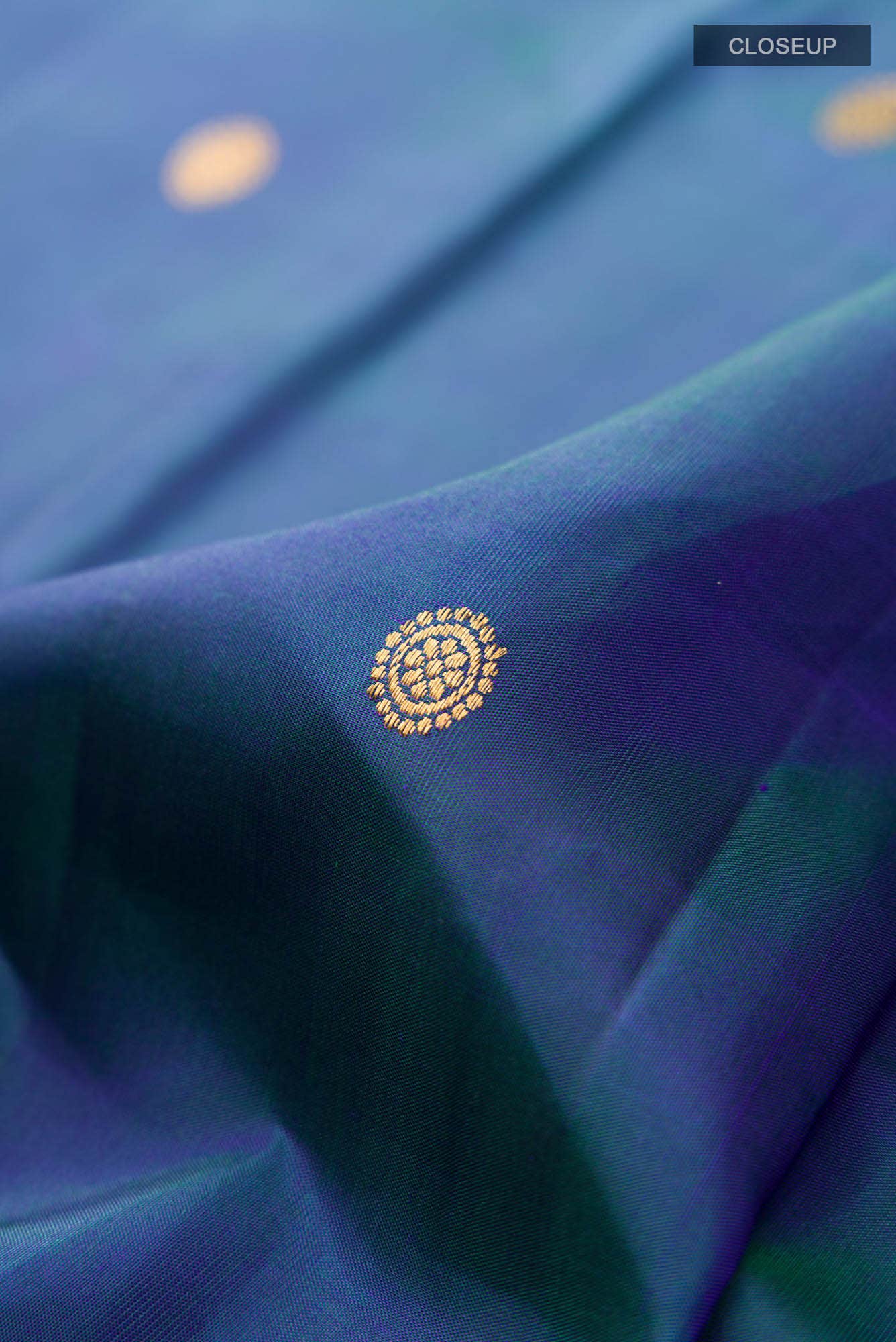 Blue Kanchipuram Silk Saree